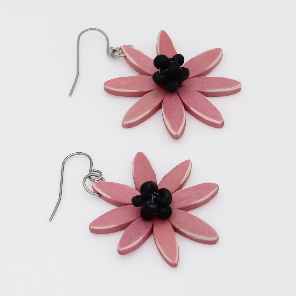 Pink Amaya Flower Earrings