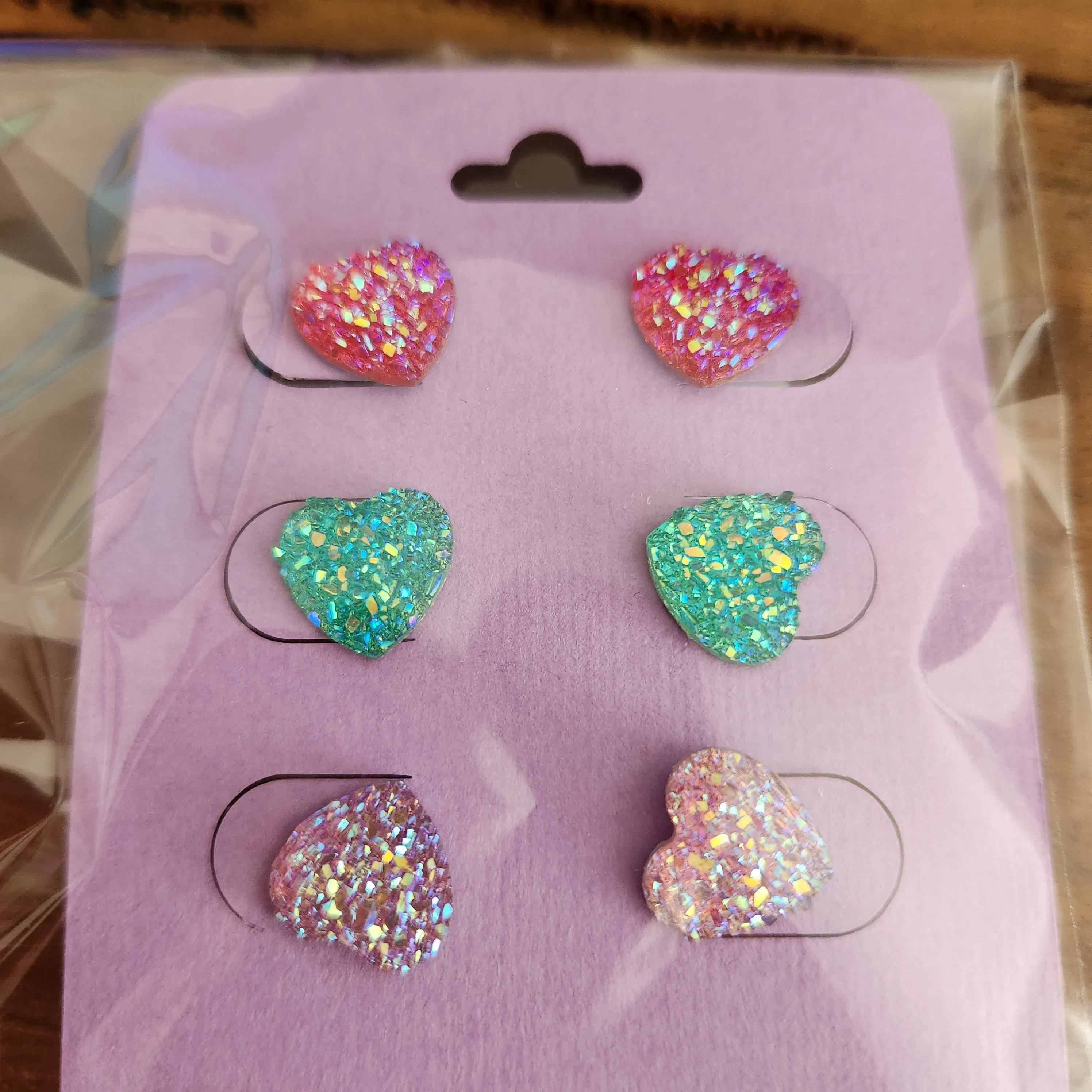 Pre Made 3pkt Resin Earrings