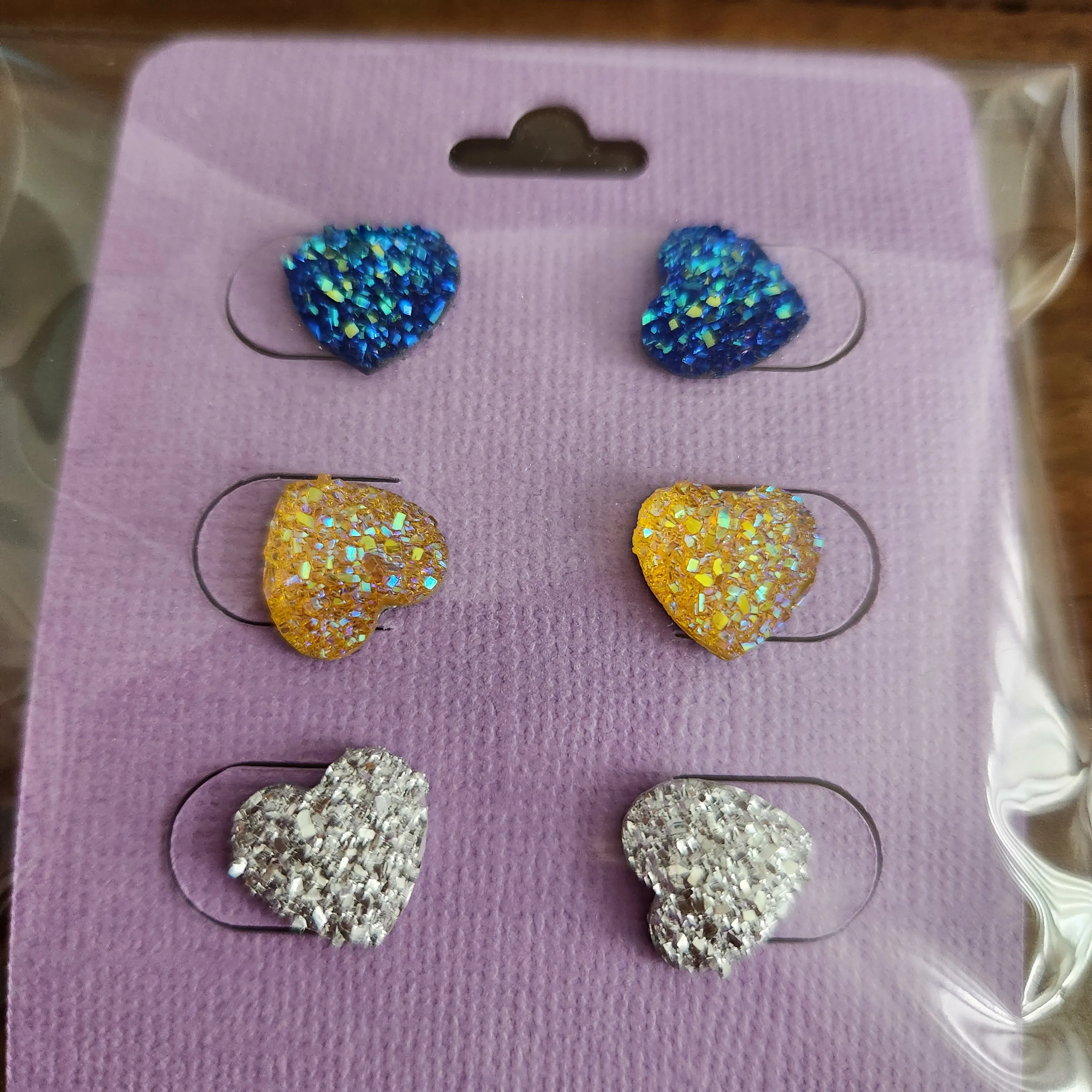Pre Made 3pkt Resin Earrings
