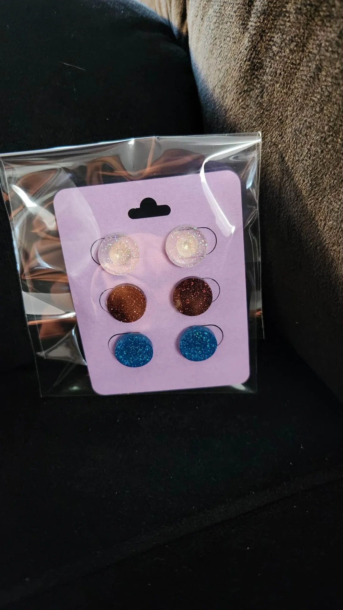 Pre Made 3pkt Resin Earrings