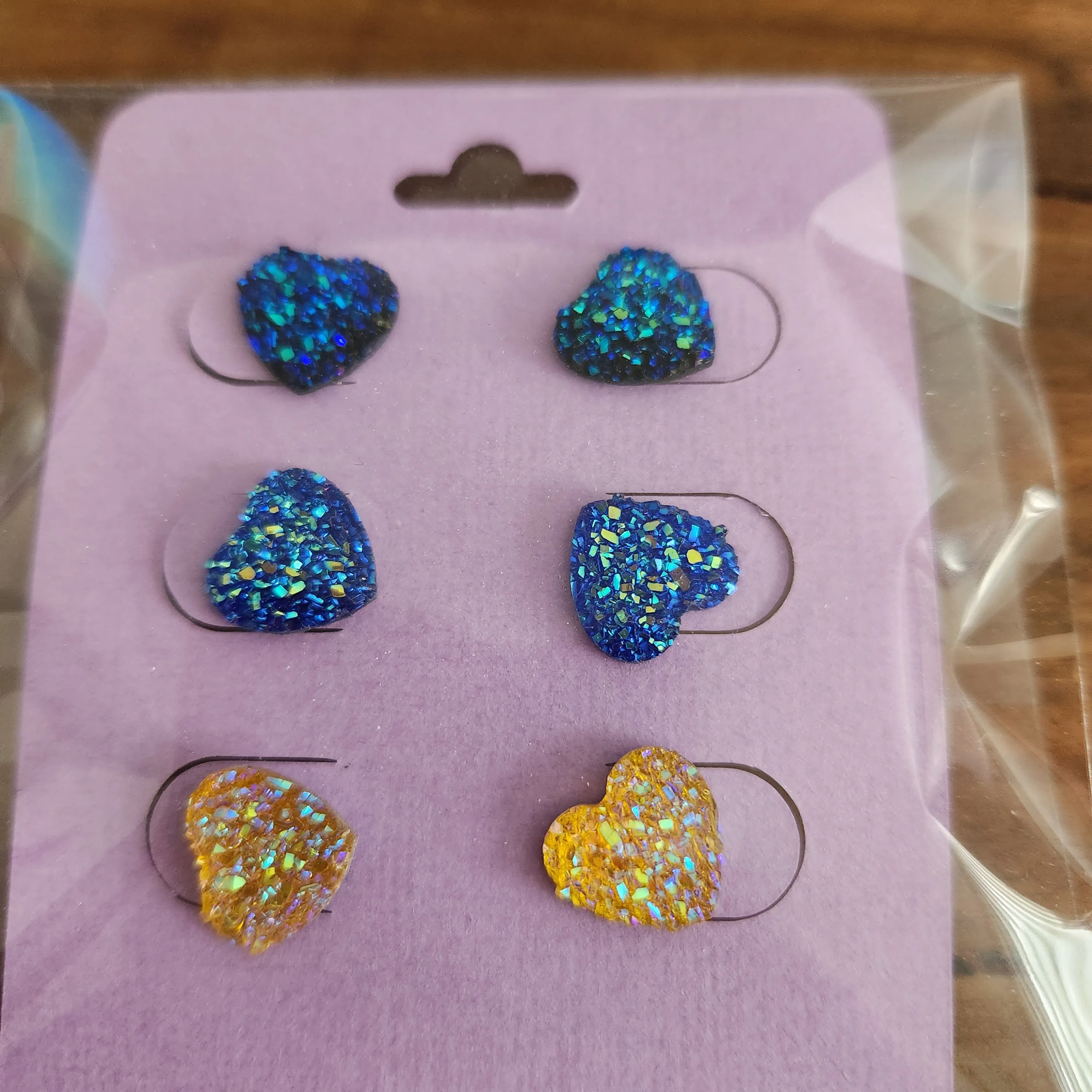Pre Made 3pkt Resin Earrings