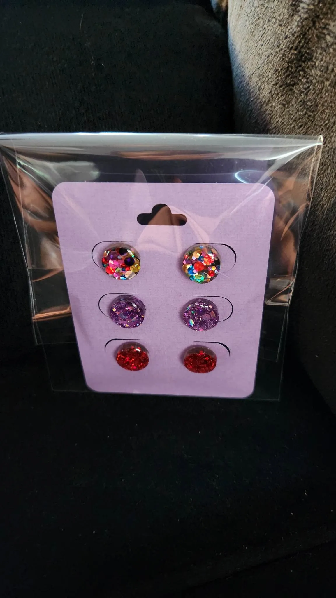 Pre Made 3pkt Resin Earrings