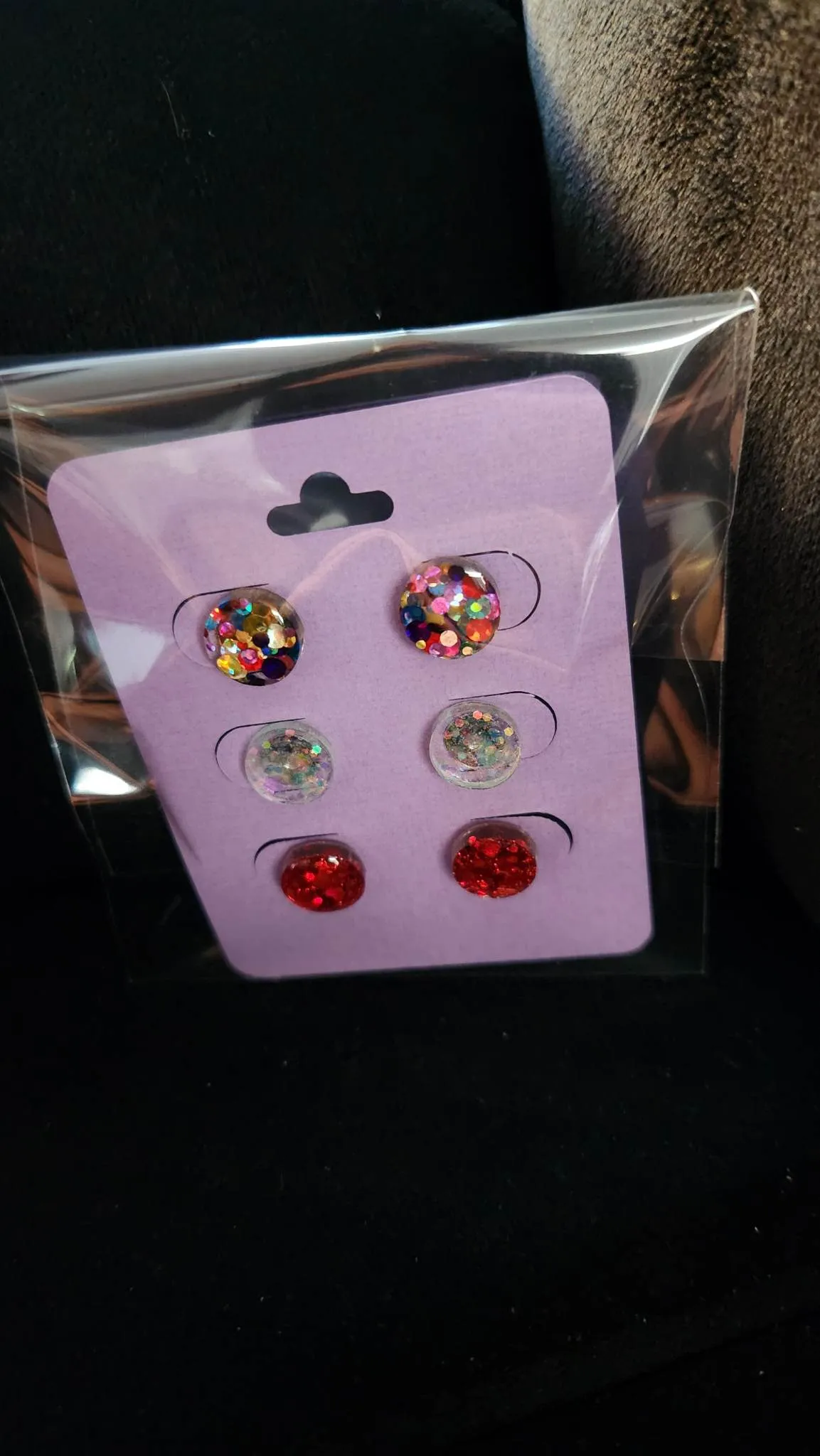 Pre Made 3pkt Resin Earrings