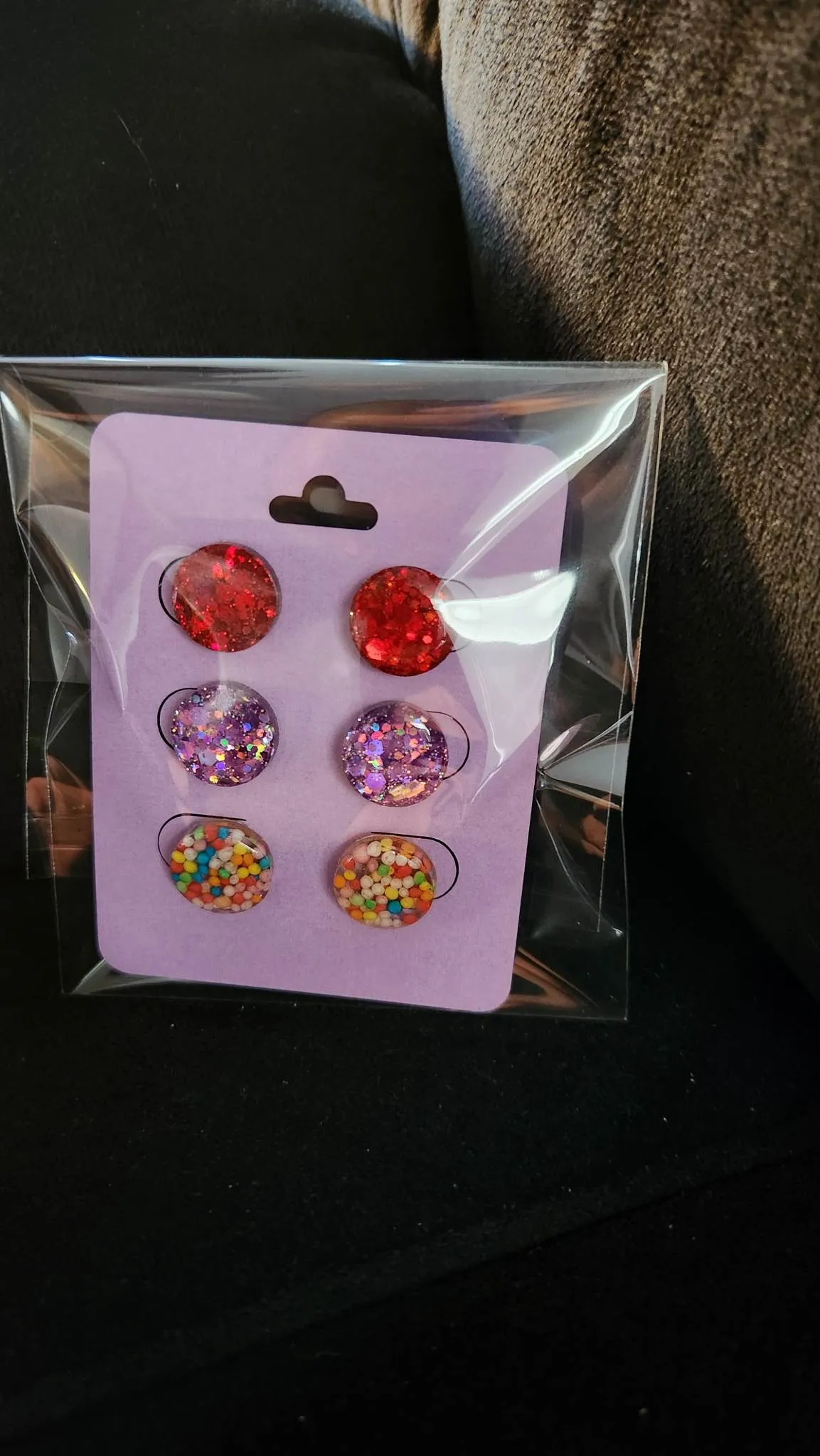 Pre Made 3pkt Resin Earrings