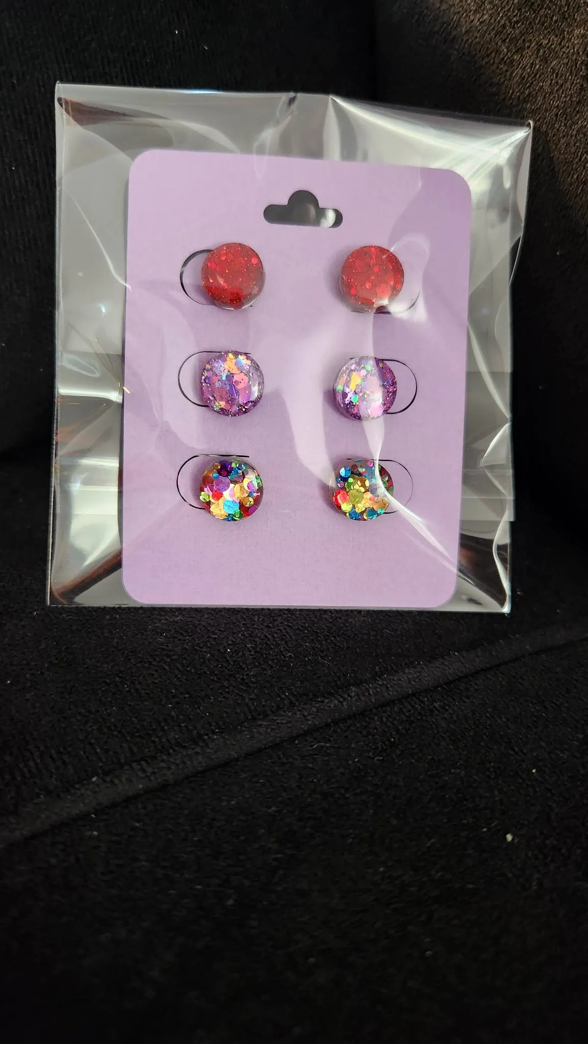Pre Made 3pkt Resin Earrings