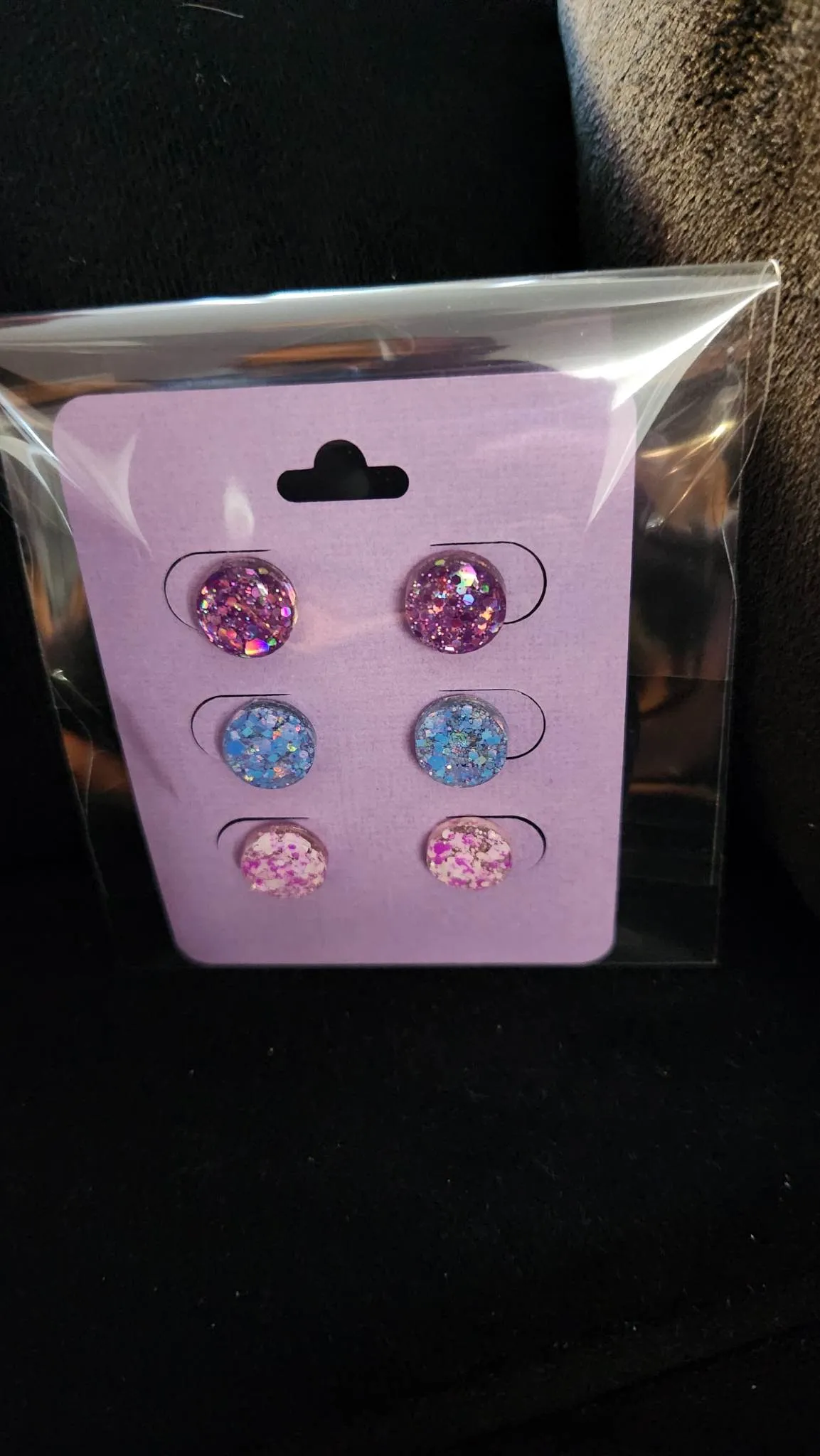Pre Made 3pkt Resin Earrings