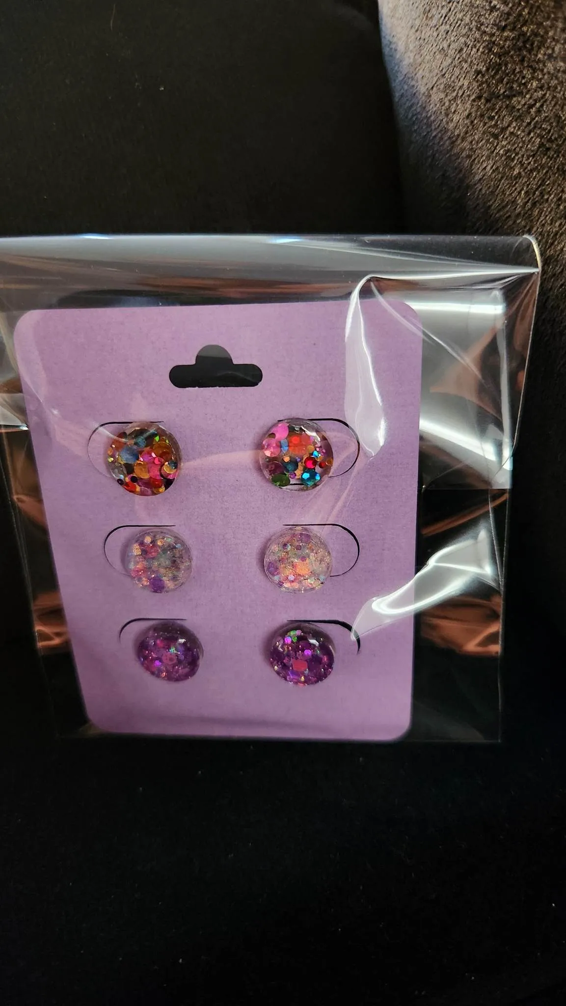 Pre Made 3pkt Resin Earrings