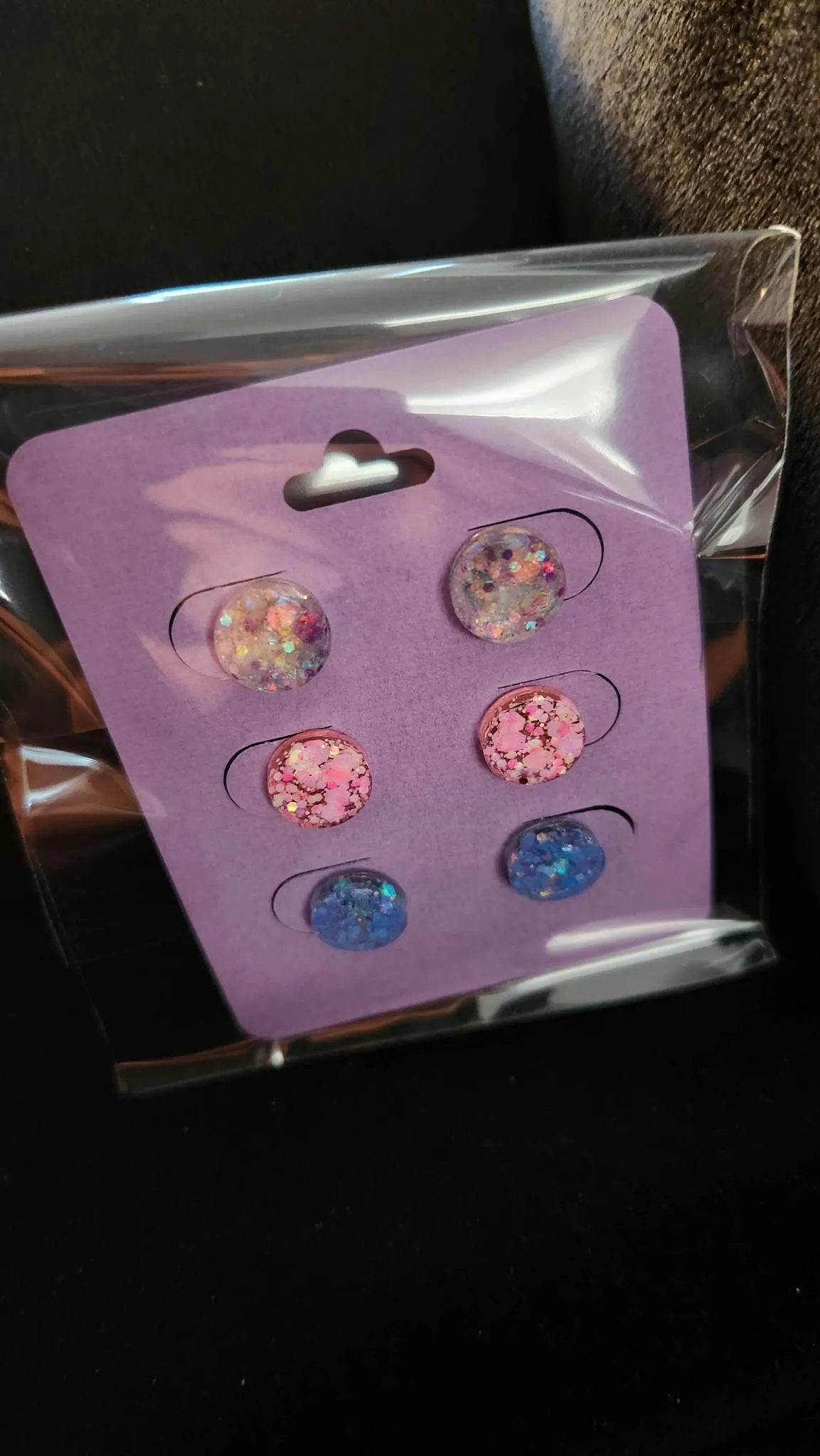 Pre Made 3pkt Resin Earrings