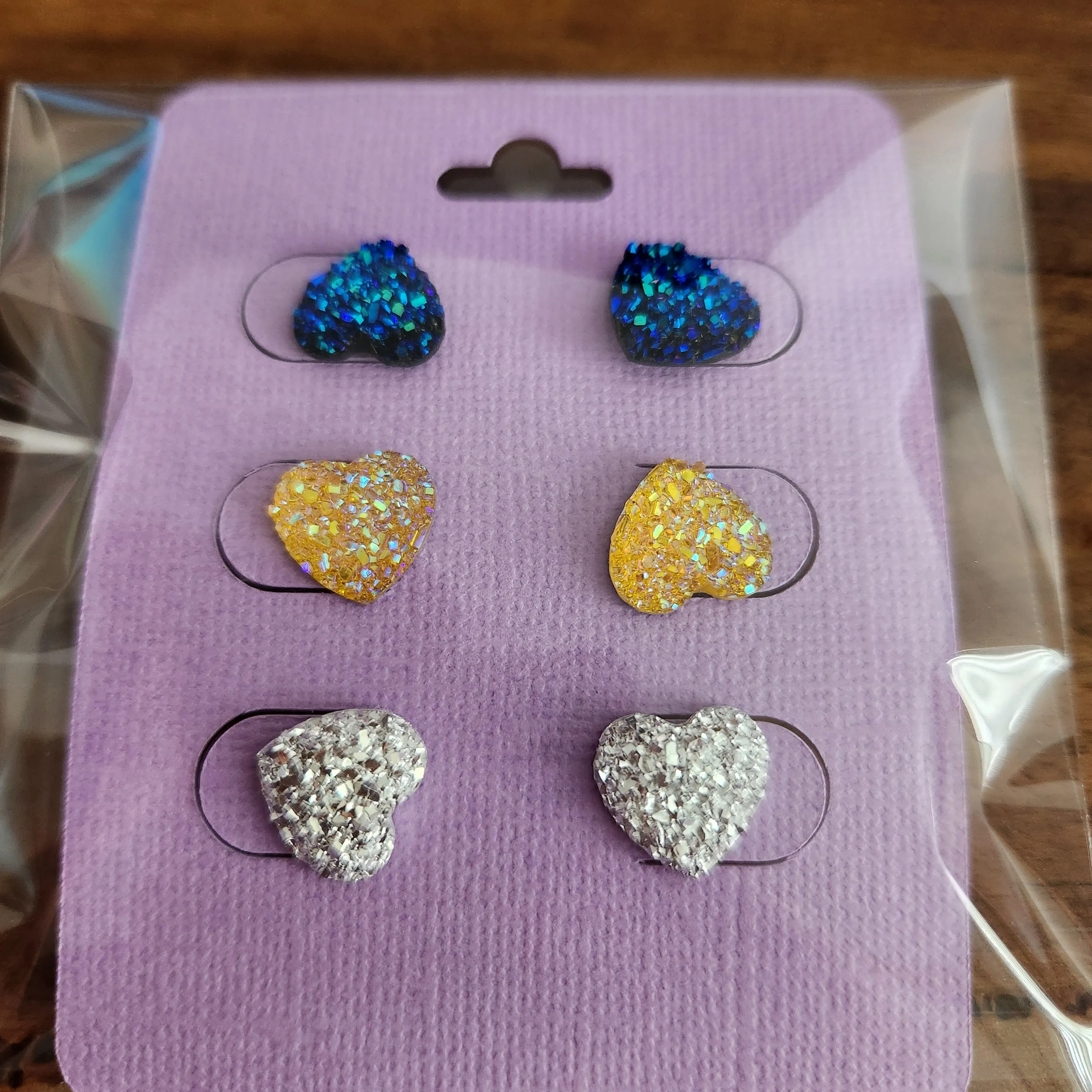 Pre Made 3pkt Resin Earrings