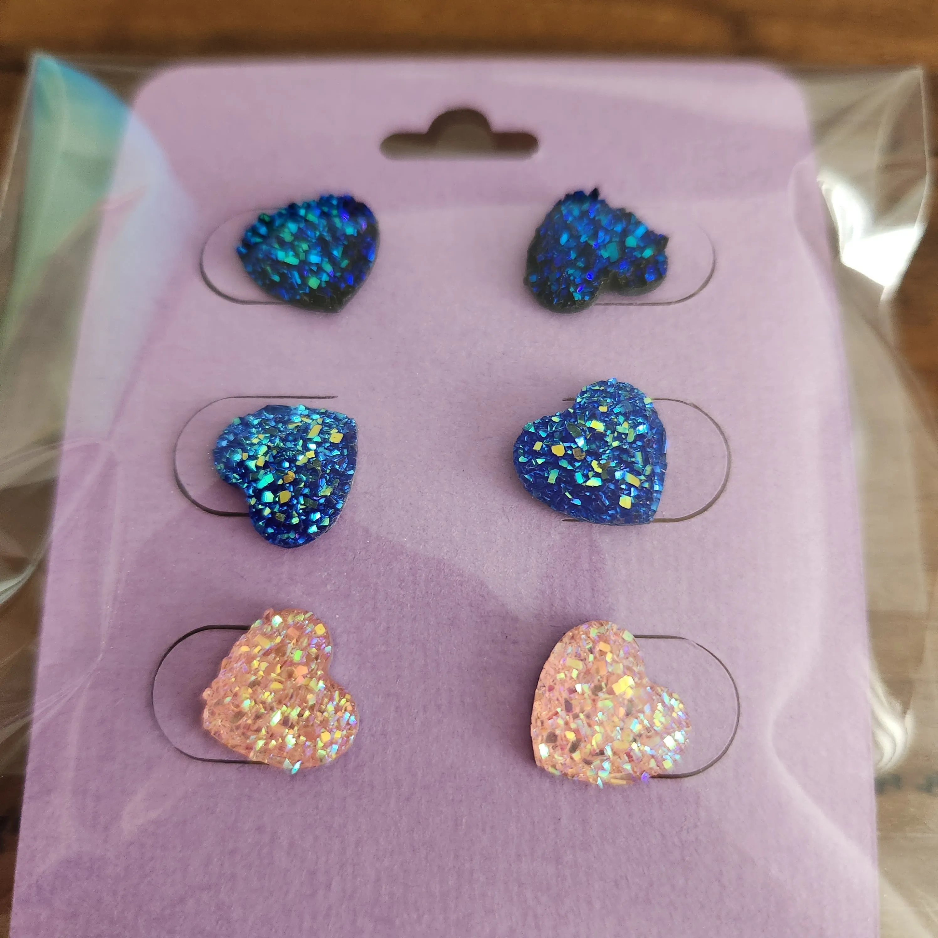 Pre Made 3pkt Resin Earrings