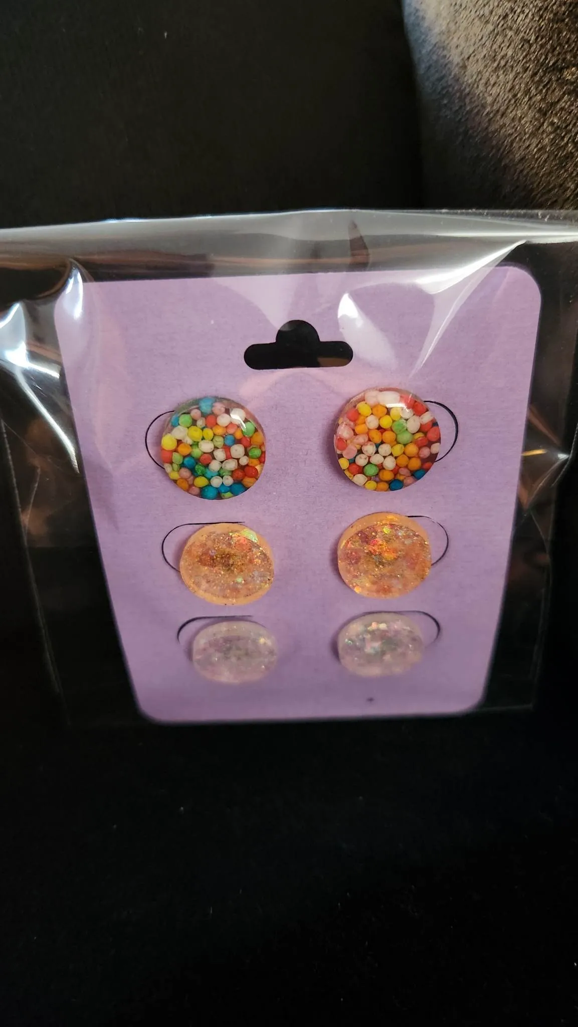 Pre Made 3pkt Resin Earrings