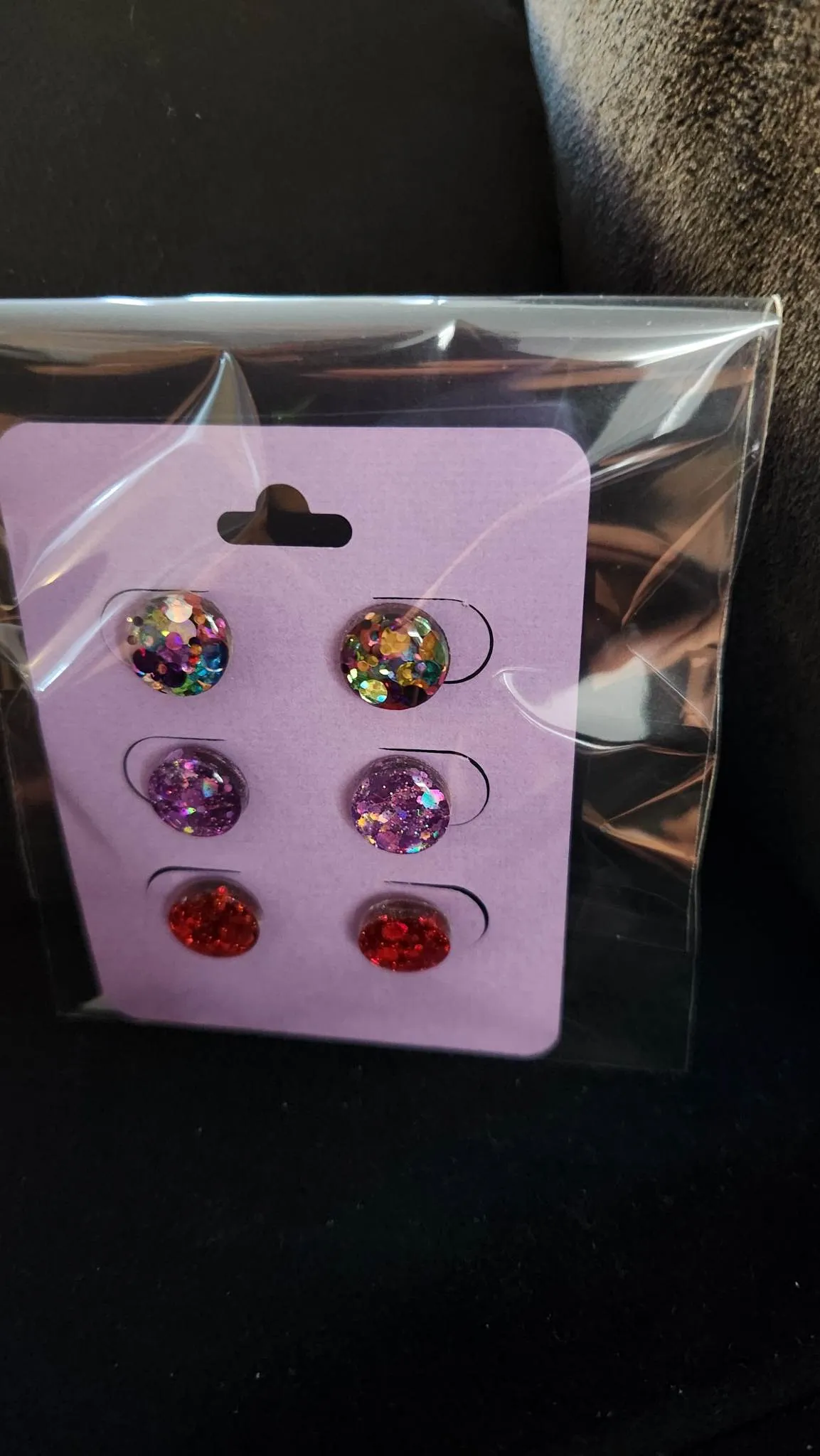 Pre Made 3pkt Resin Earrings
