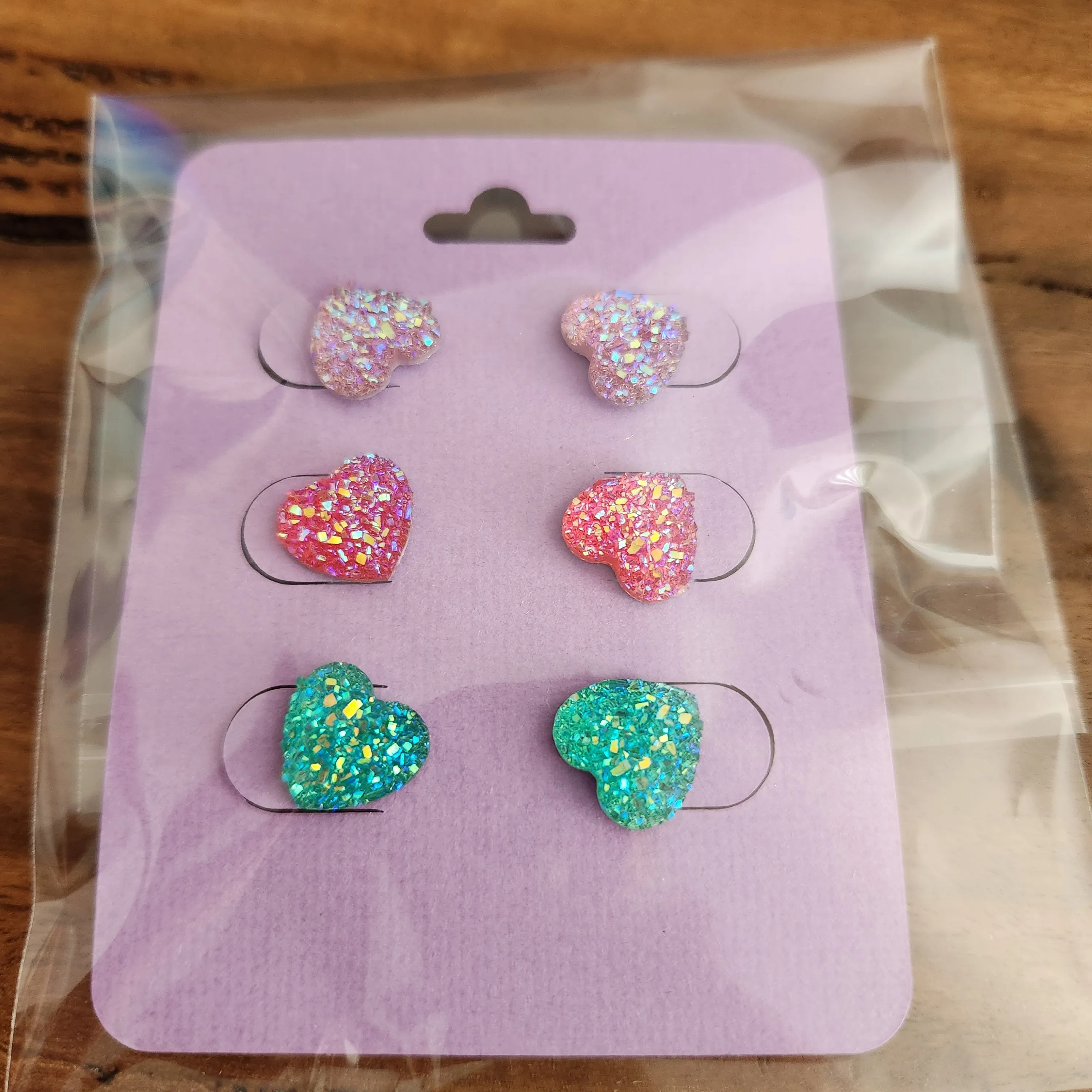 Pre Made 3pkt Resin Earrings