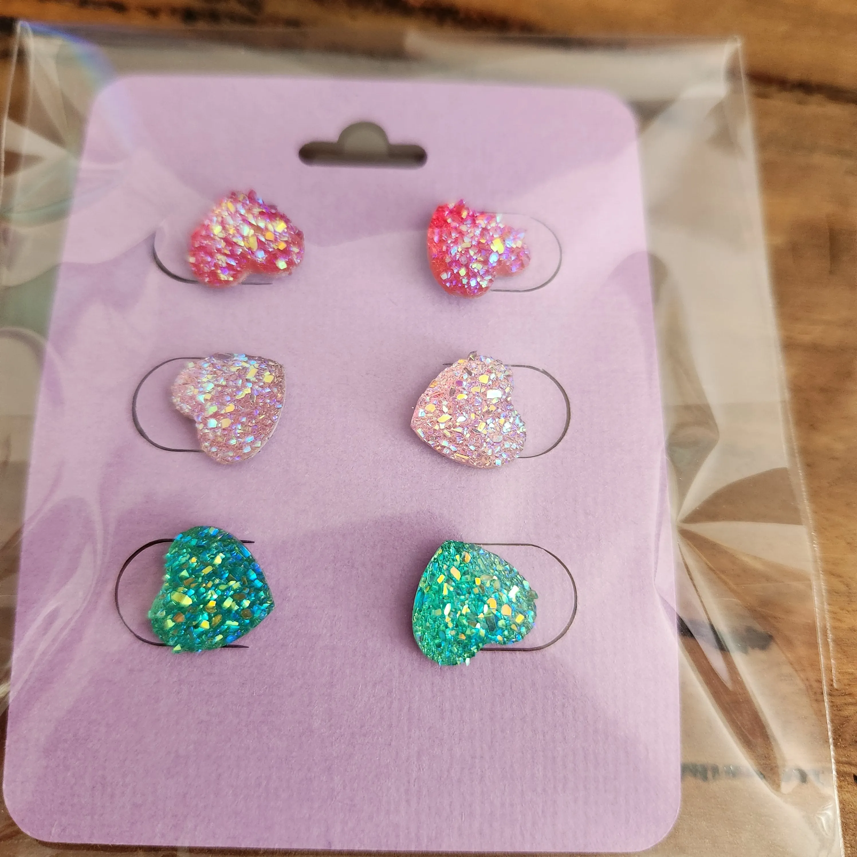 Pre Made 3pkt Resin Earrings