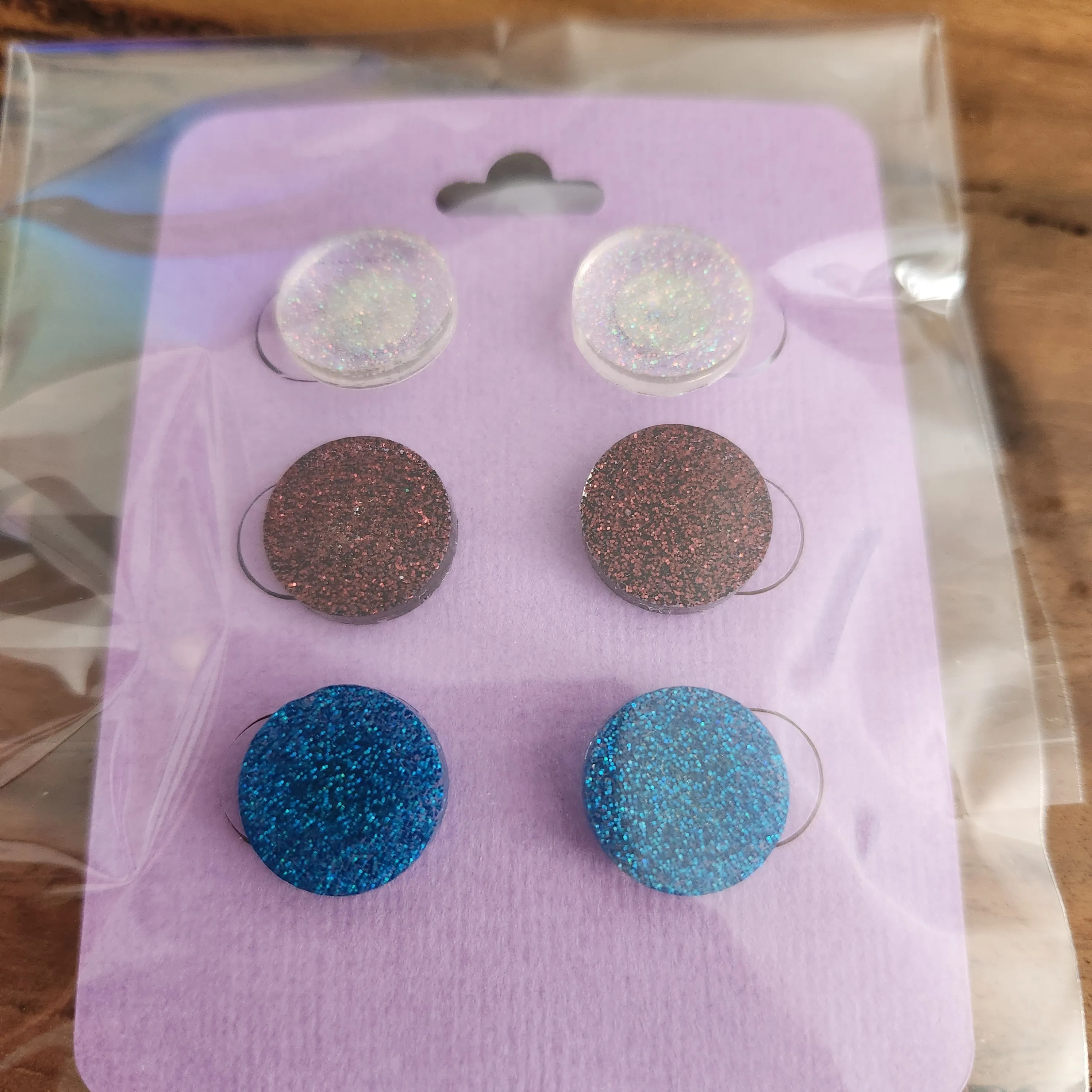 Pre Made 3pkt Resin Earrings