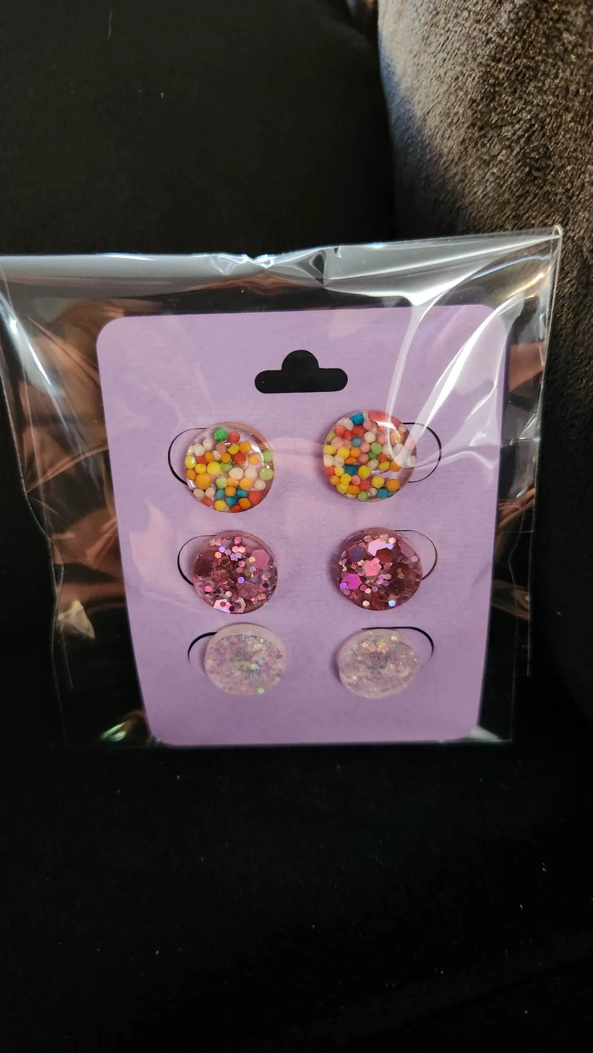 Pre Made 3pkt Resin Earrings
