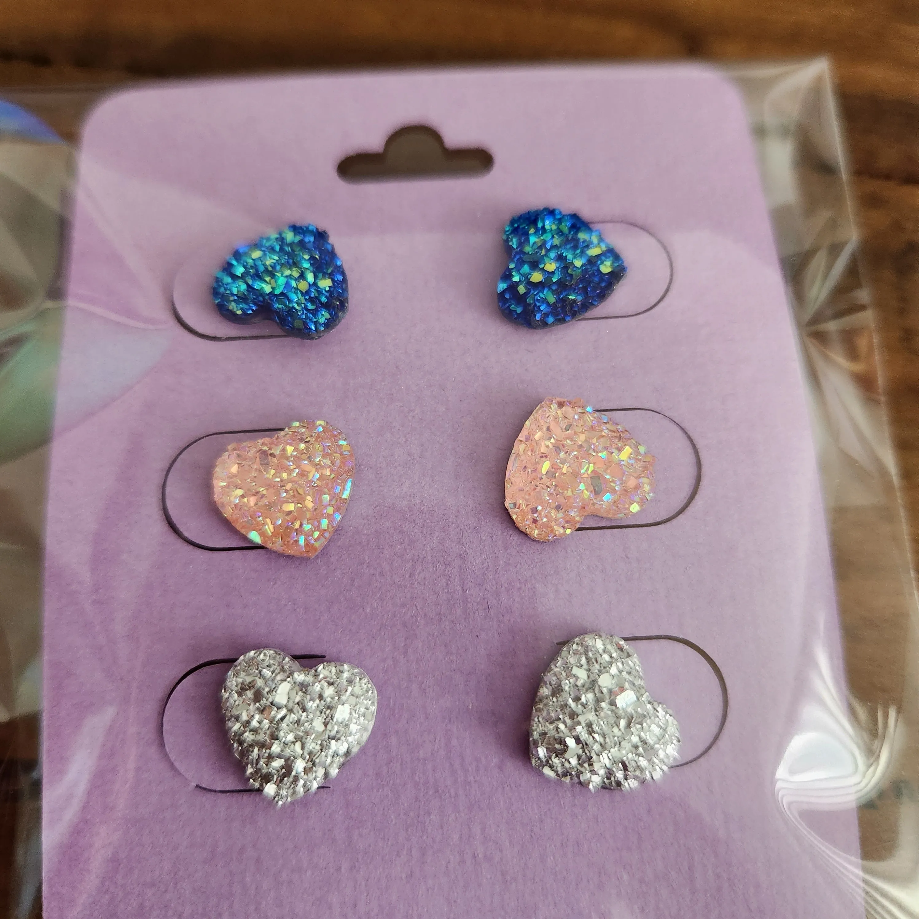 Pre Made 3pkt Resin Earrings