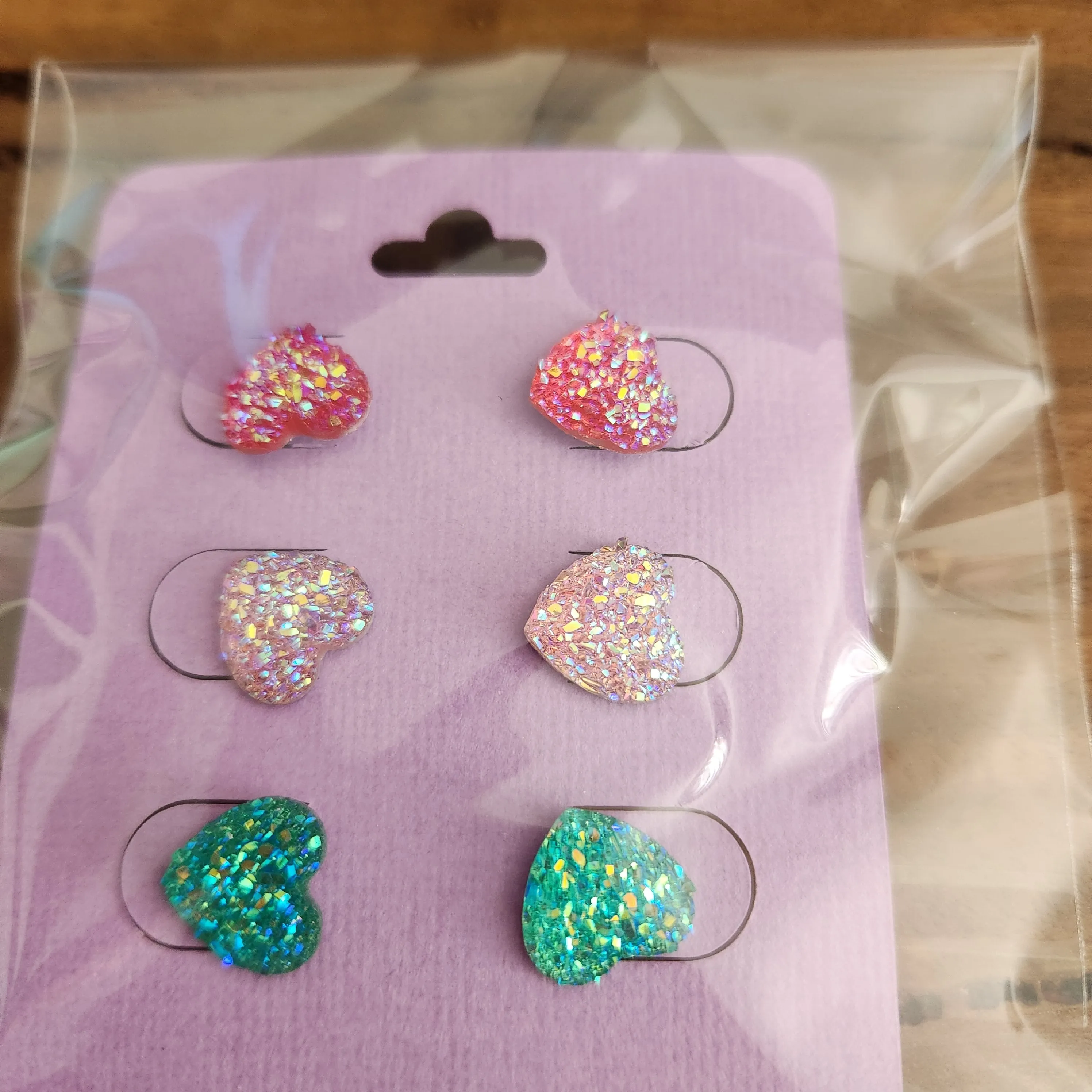 Pre Made 3pkt Resin Earrings