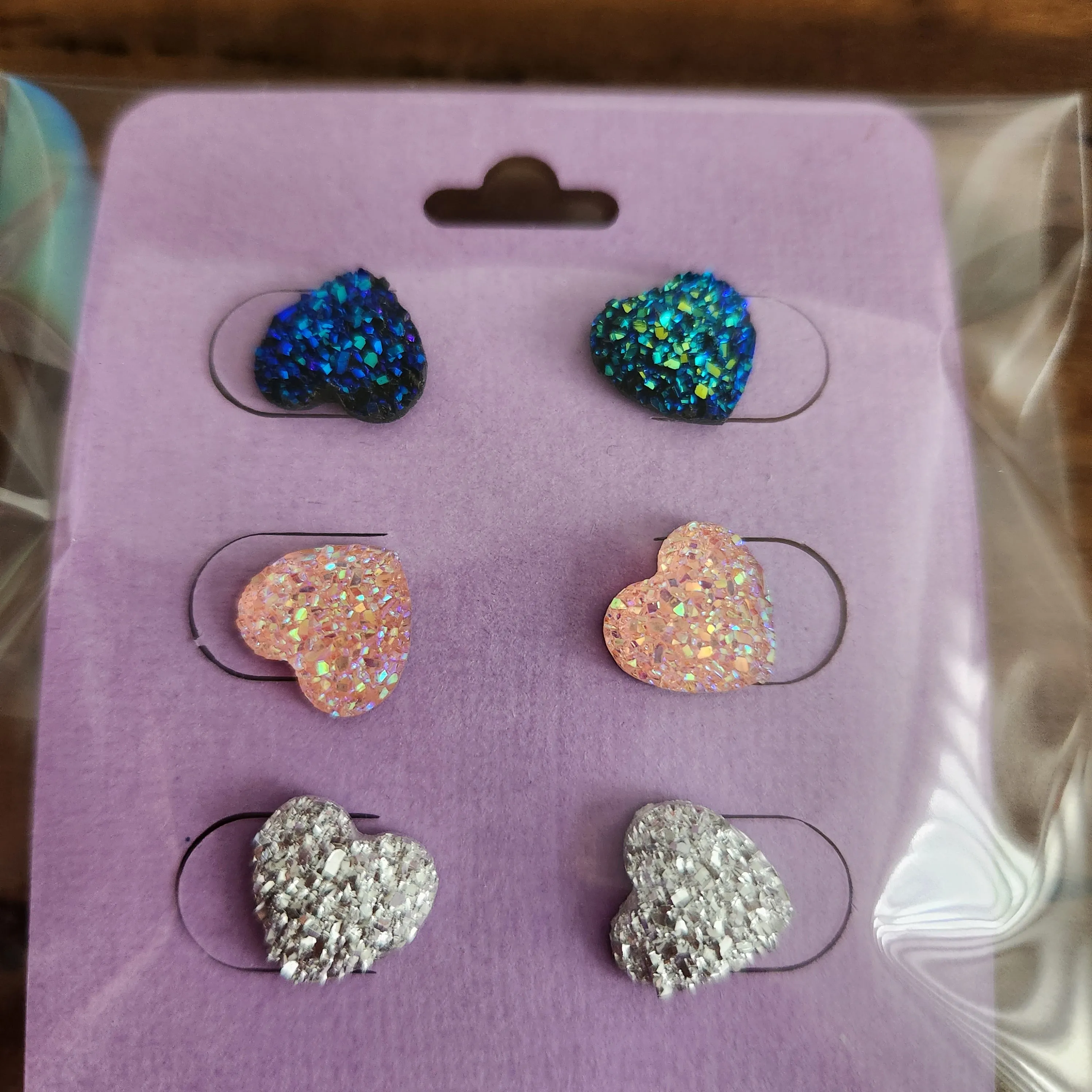 Pre Made 3pkt Resin Earrings