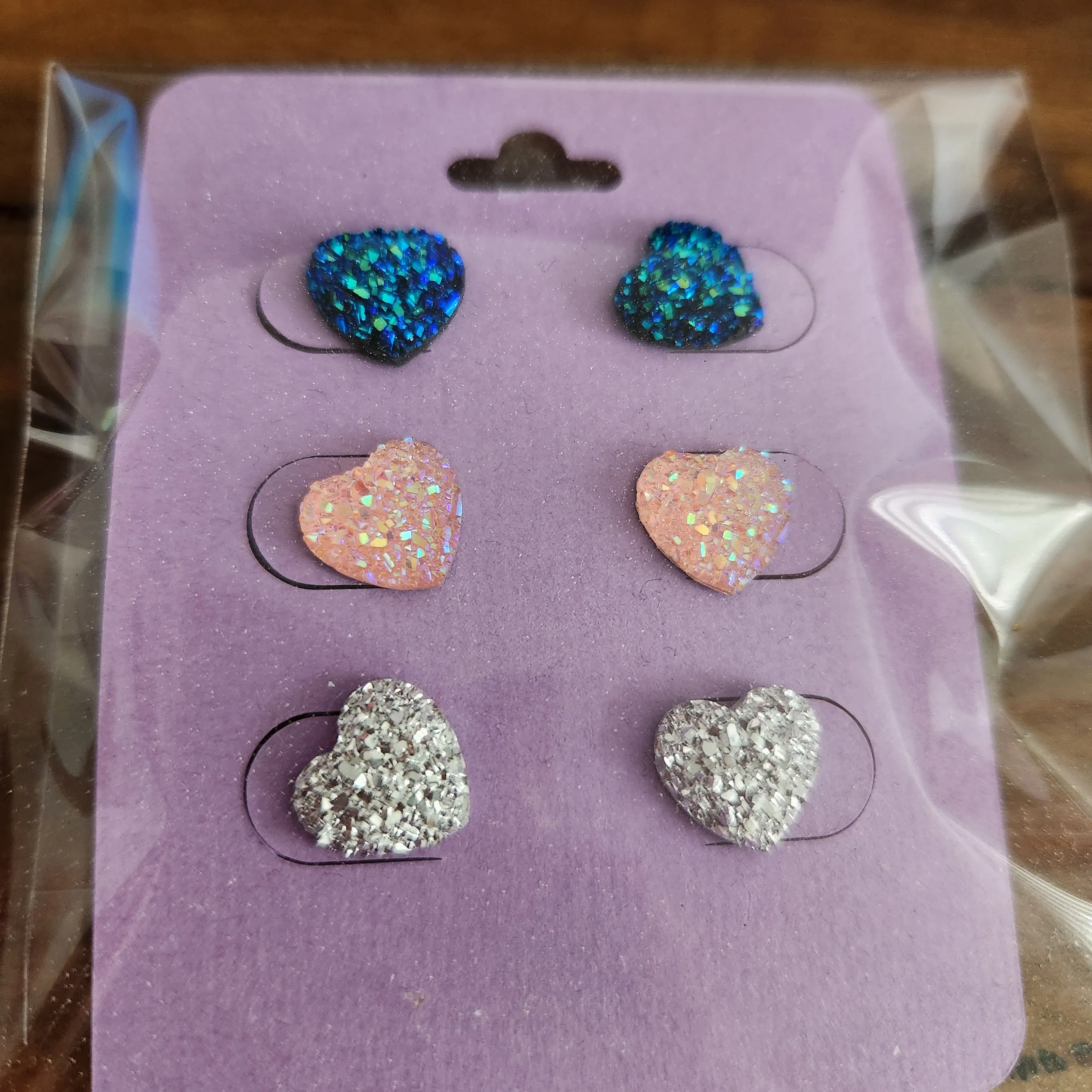 Pre Made 3pkt Resin Earrings
