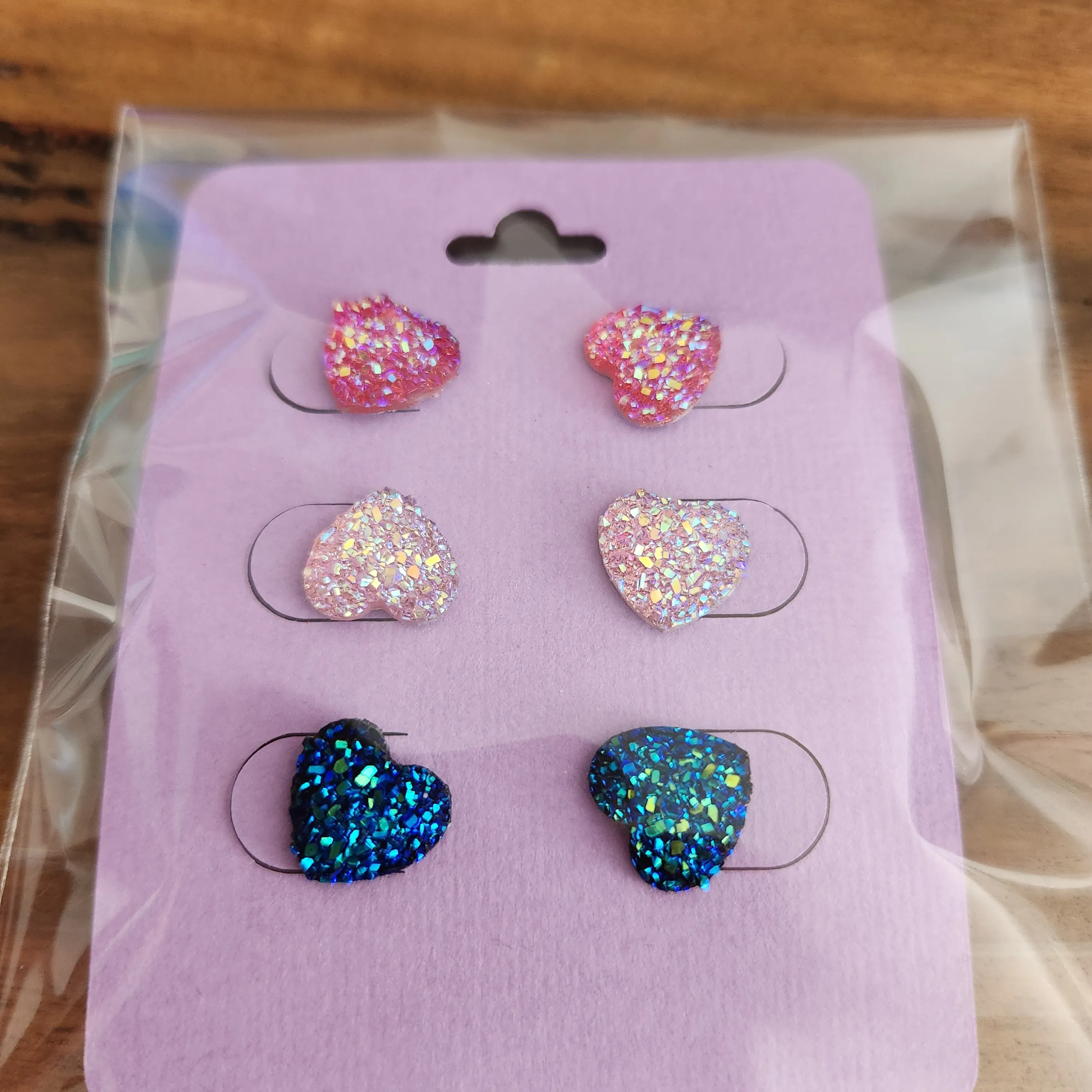 Pre Made 3pkt Resin Earrings