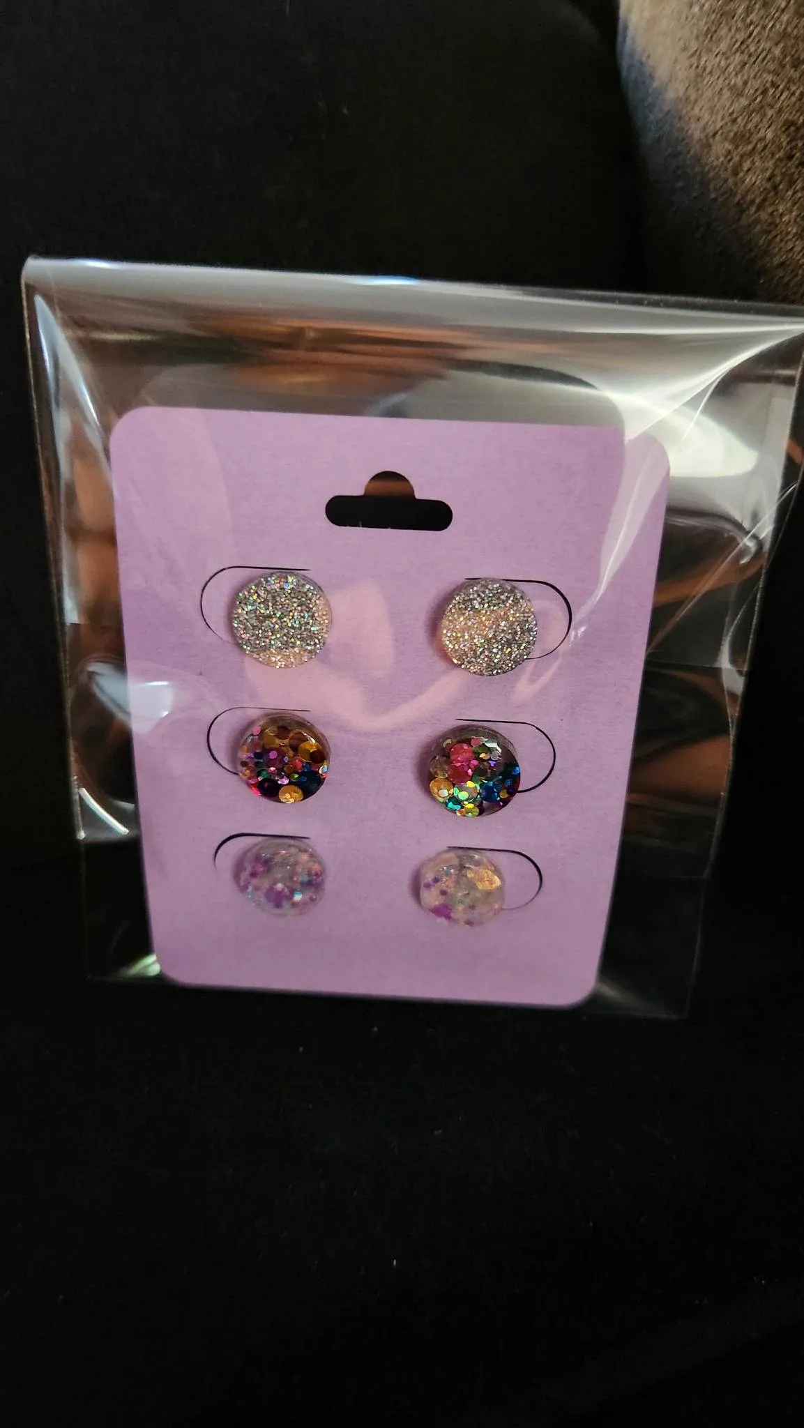 Pre Made 3pkt Resin Earrings