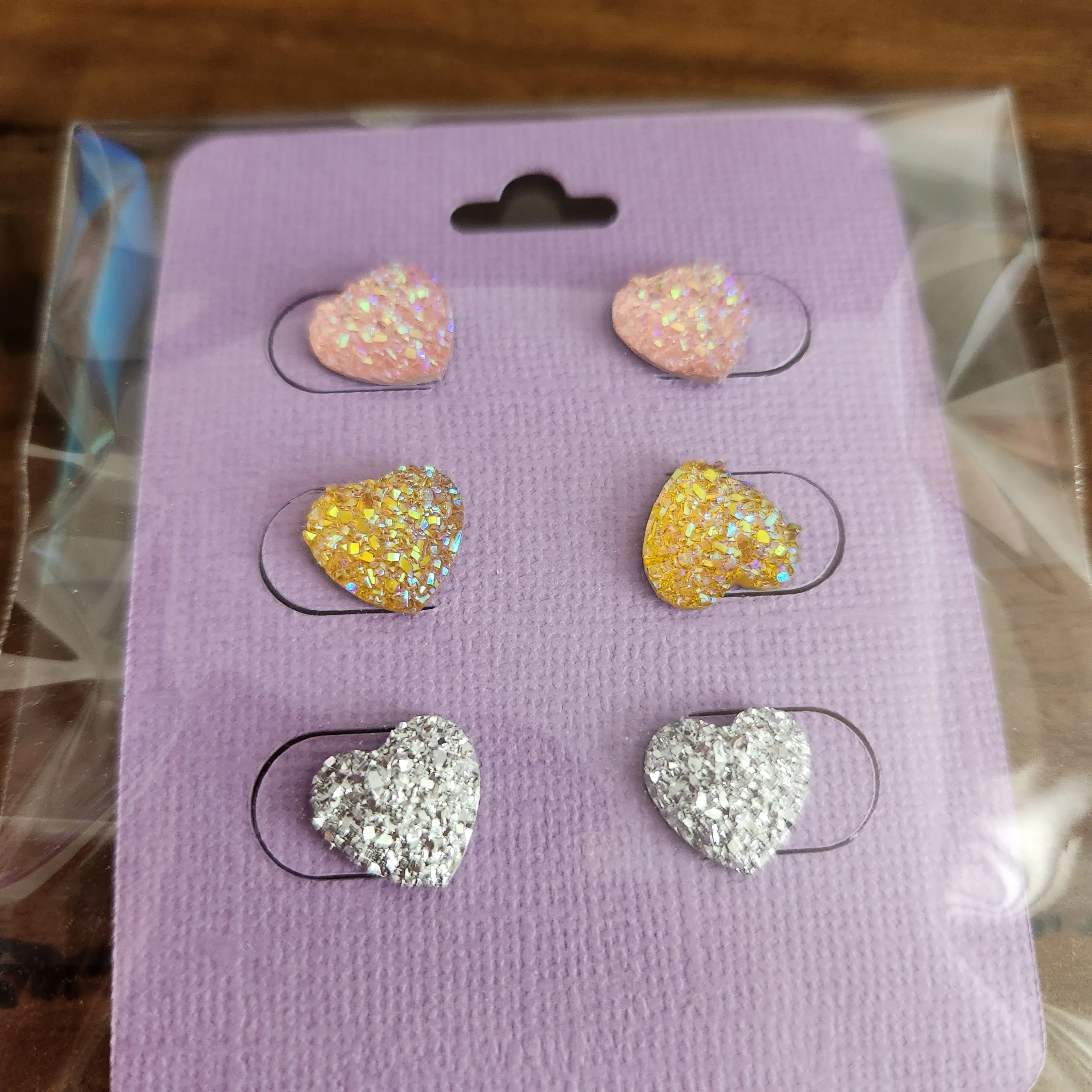 Pre Made 3pkt Resin Earrings