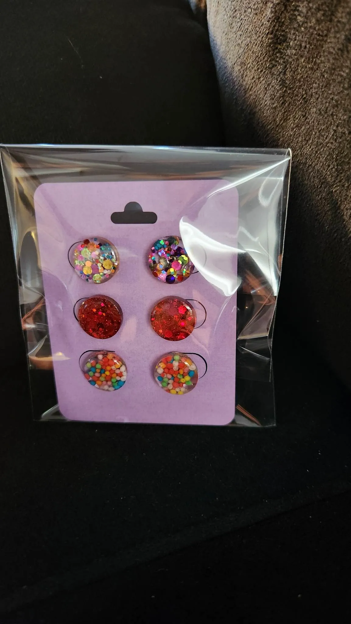 Pre Made 3pkt Resin Earrings