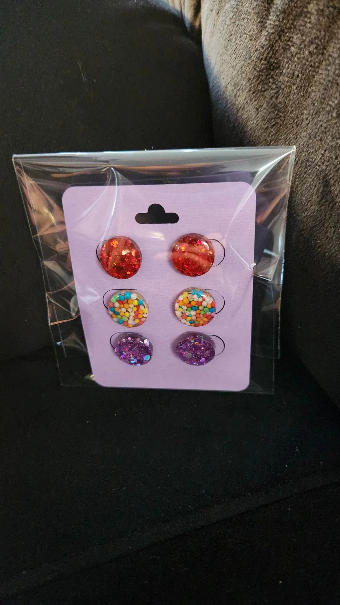 Pre Made 3pkt Resin Earrings