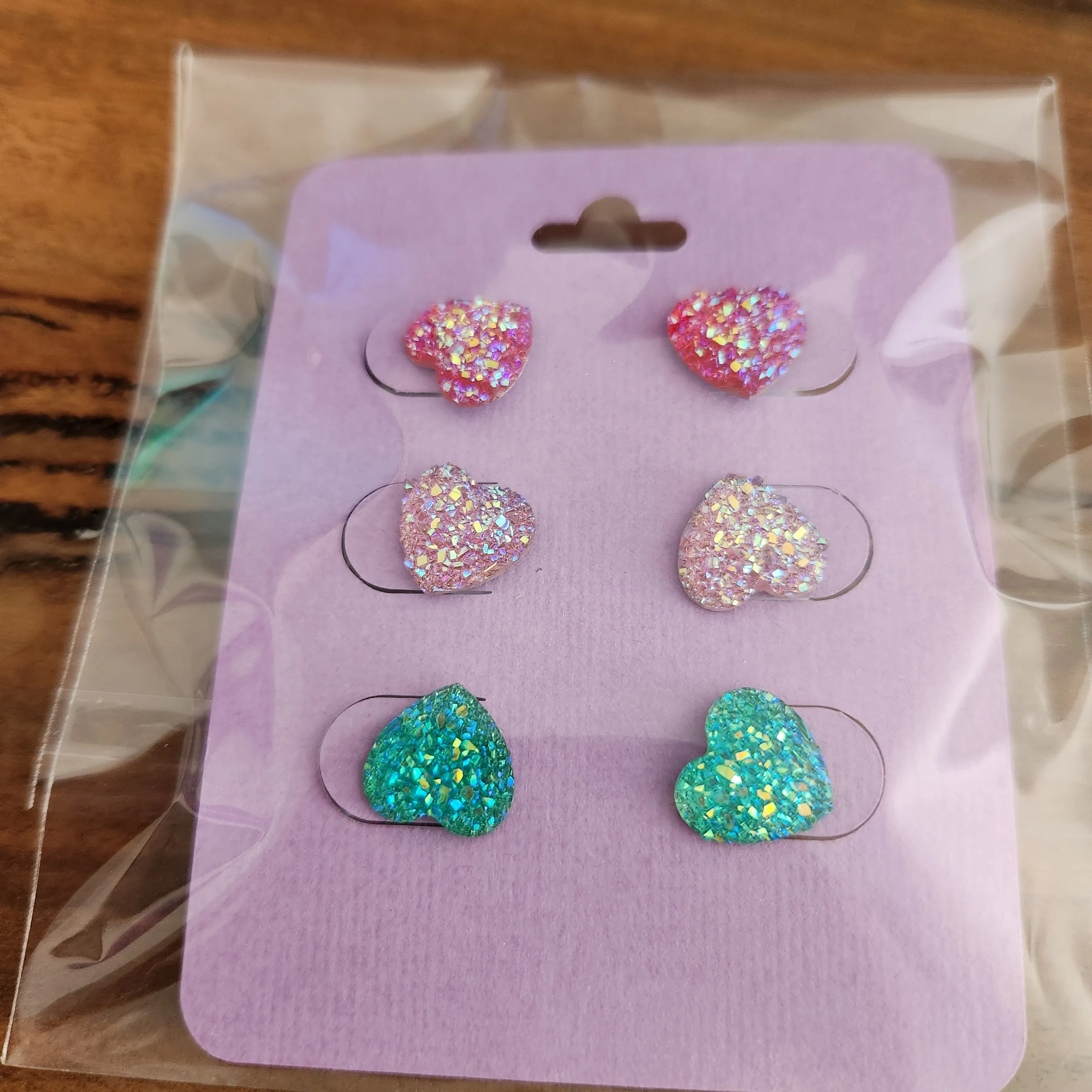 Pre Made 3pkt Resin Earrings
