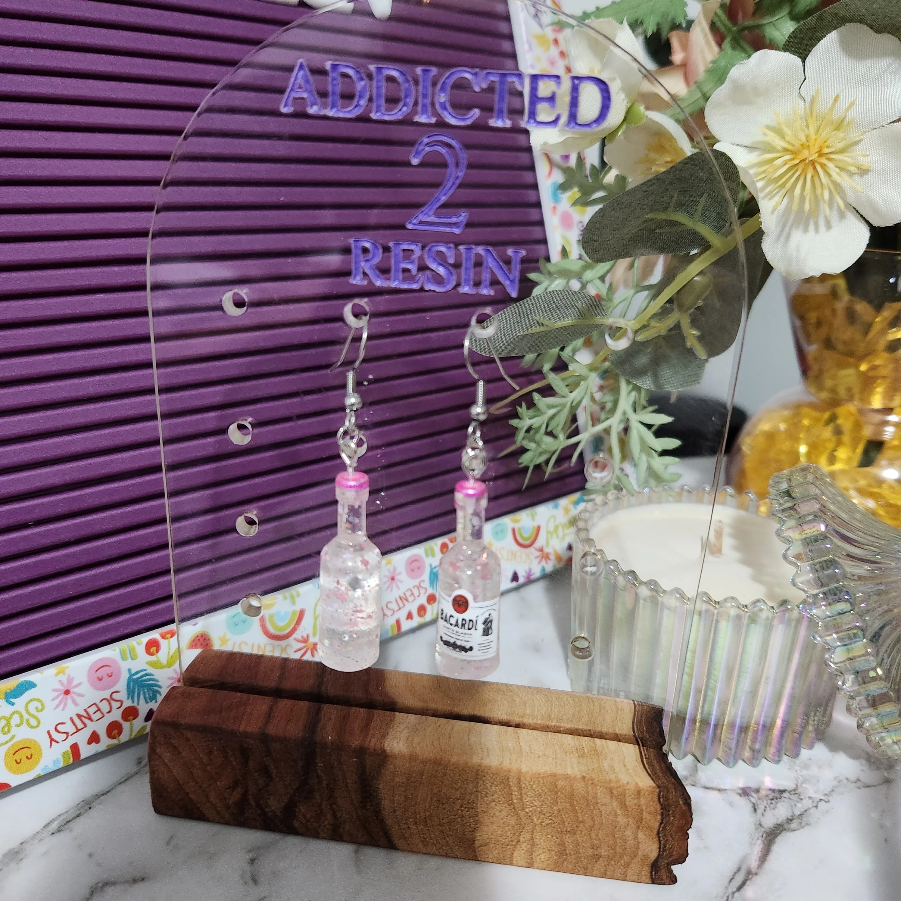 Pre Made Drink  Earrings