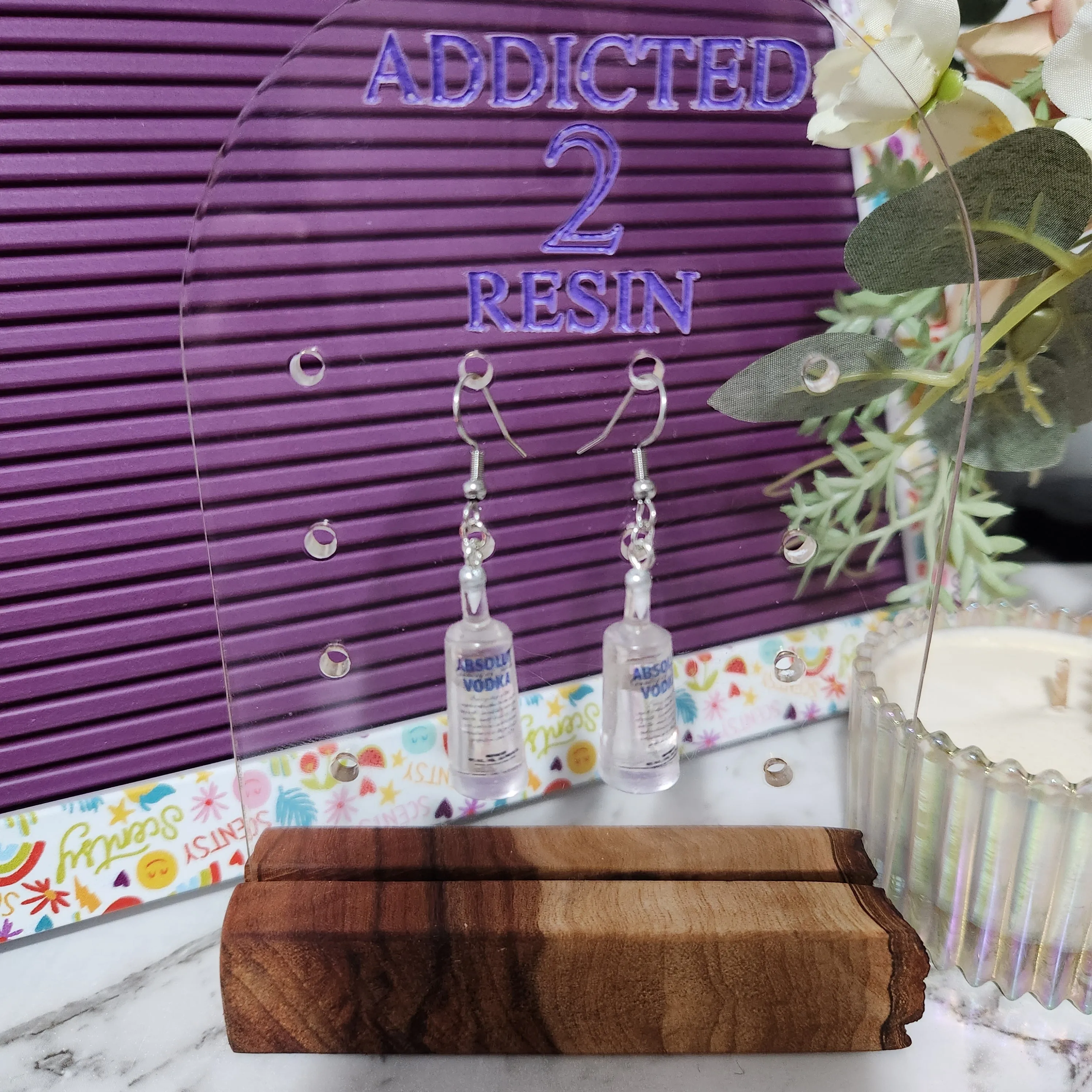 Pre Made Drink  Earrings