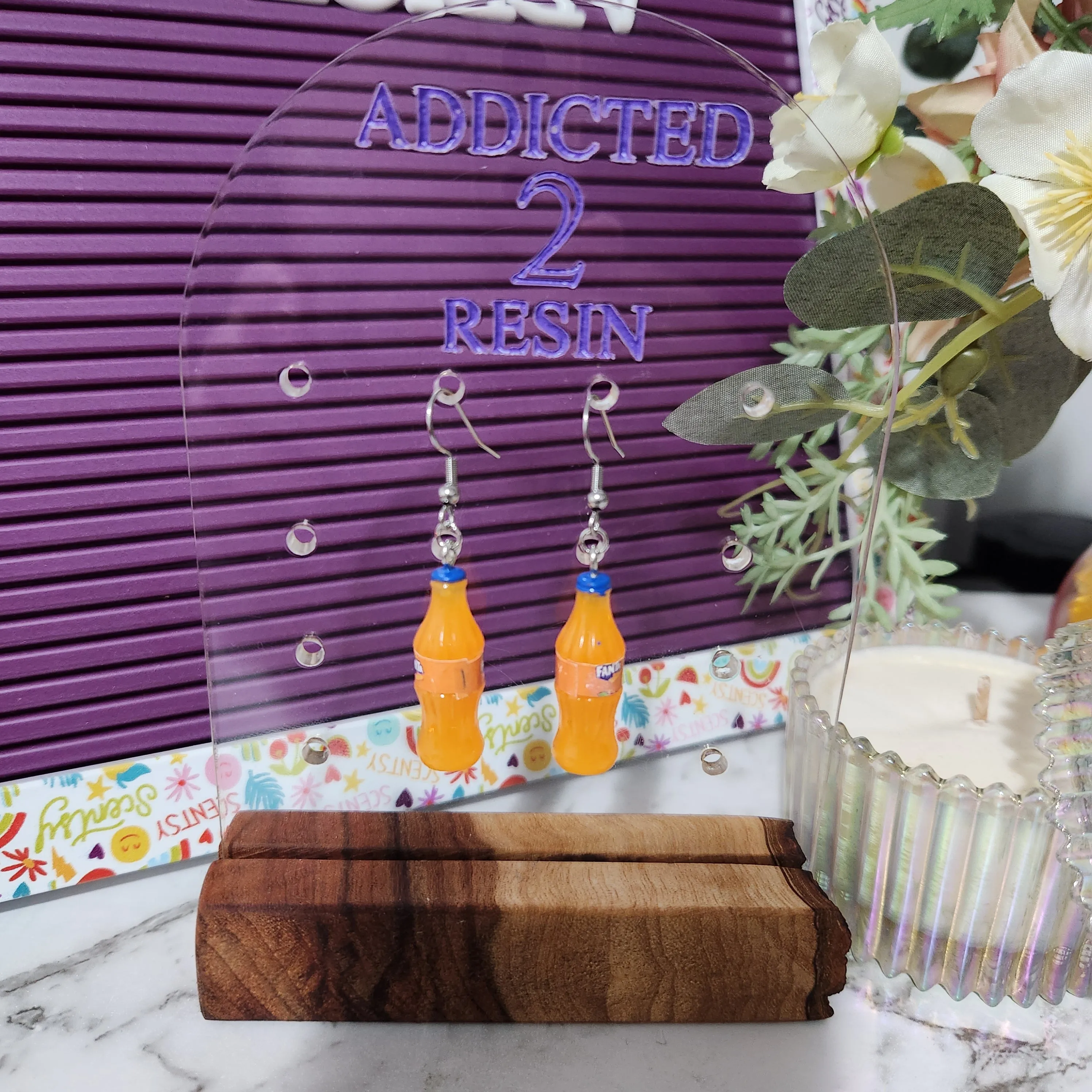 Pre Made Drink  Earrings