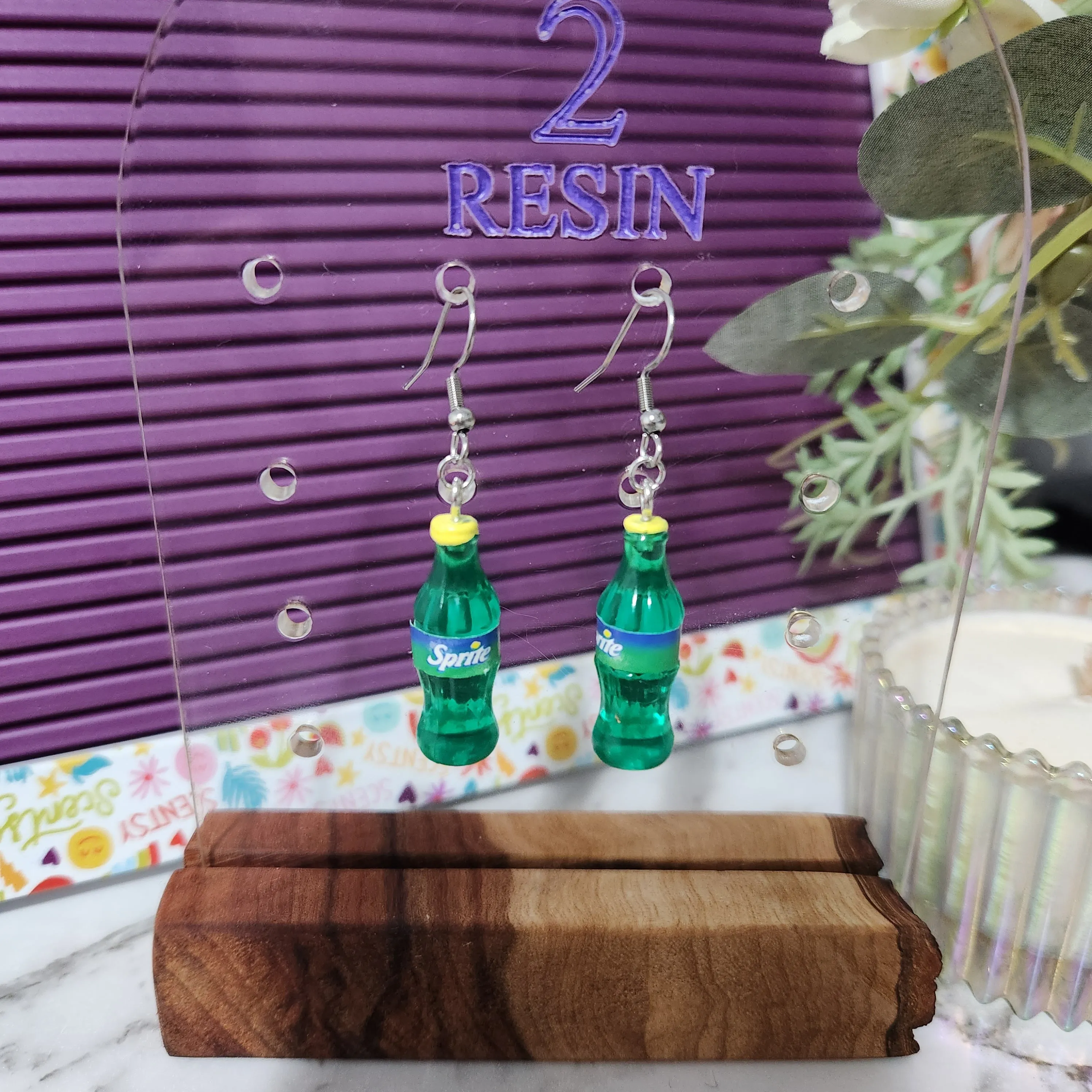 Pre Made Drink  Earrings