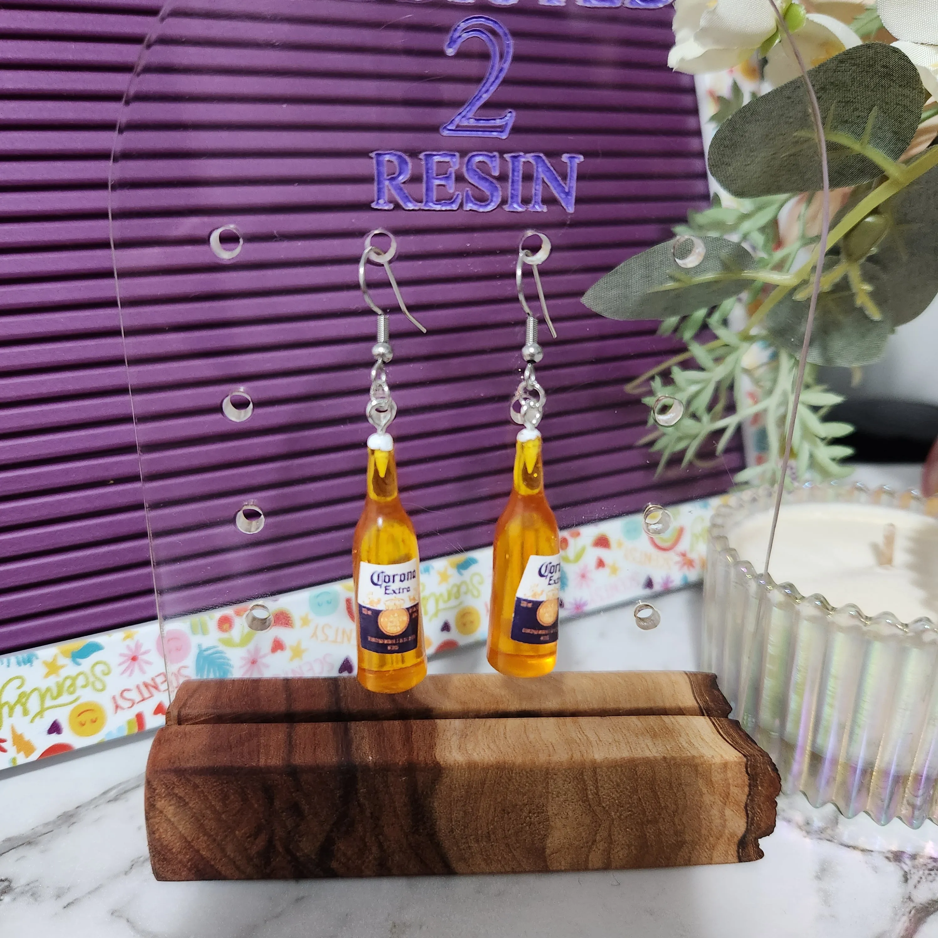 Pre Made Drink  Earrings