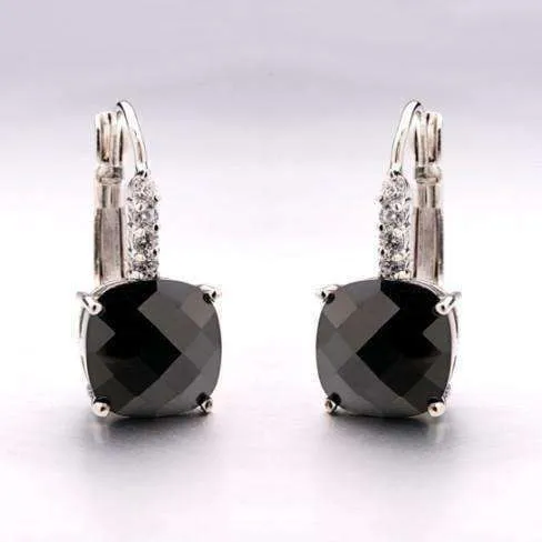 Pure - IOBI Crystals Black Ice Drop Earrings