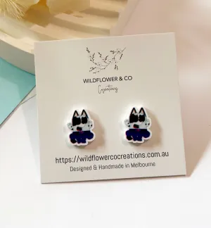 Purple Dog Studs