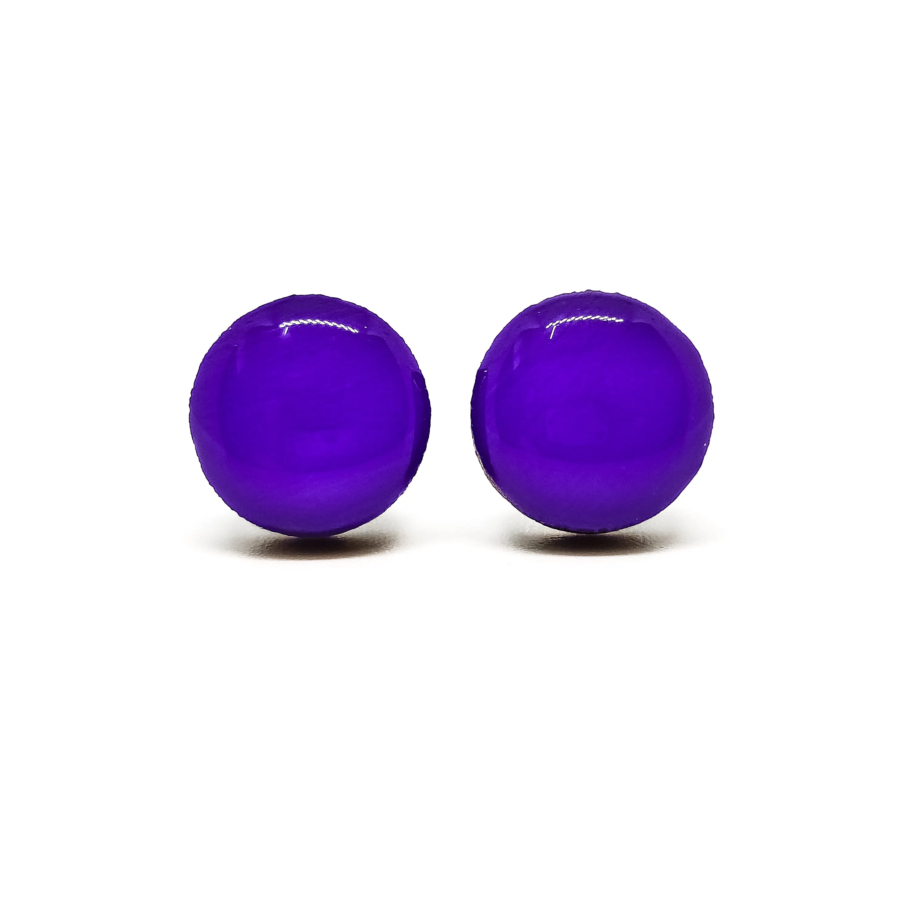 Purple Passion Stud Earrings by Candi Cove Designs