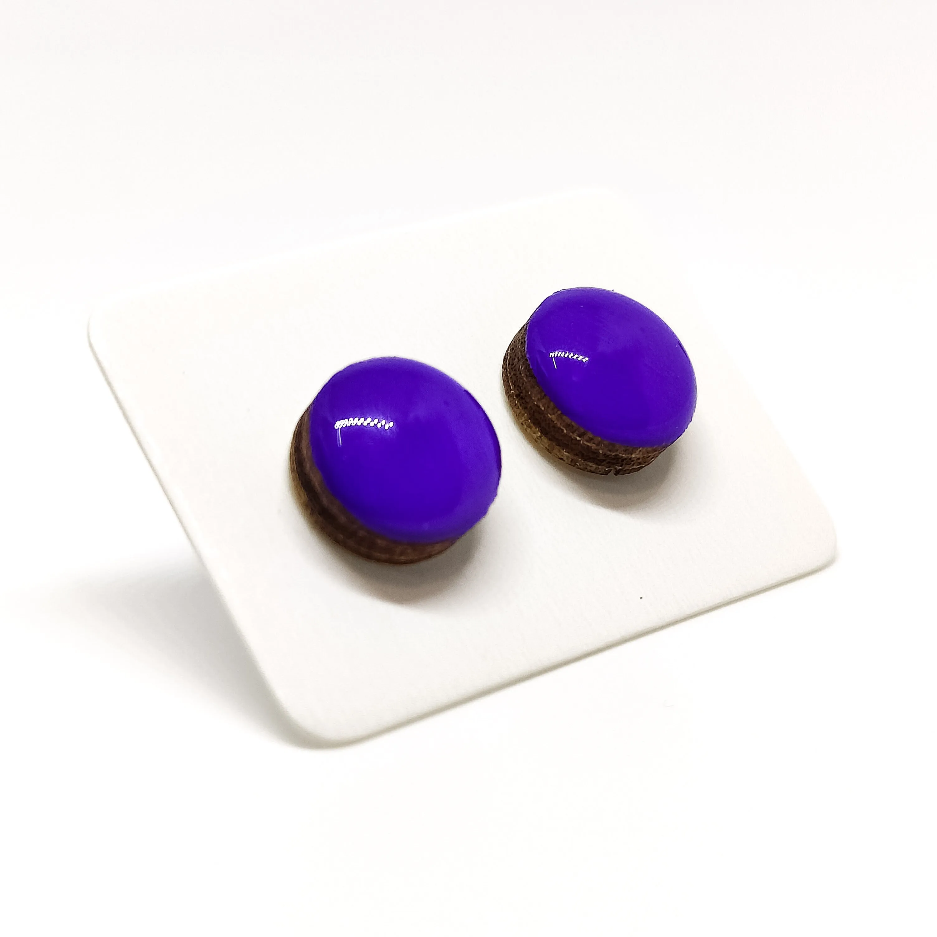 Purple Passion Stud Earrings by Candi Cove Designs