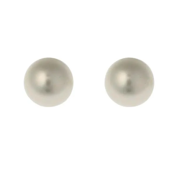 Quinn Button Freshwater Pearl Stud Earrings