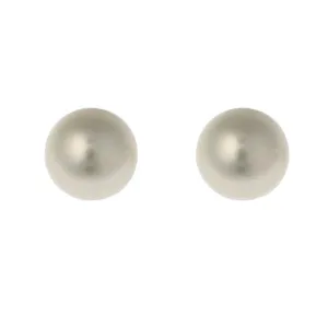 Quinn Button Freshwater Pearl Stud Earrings