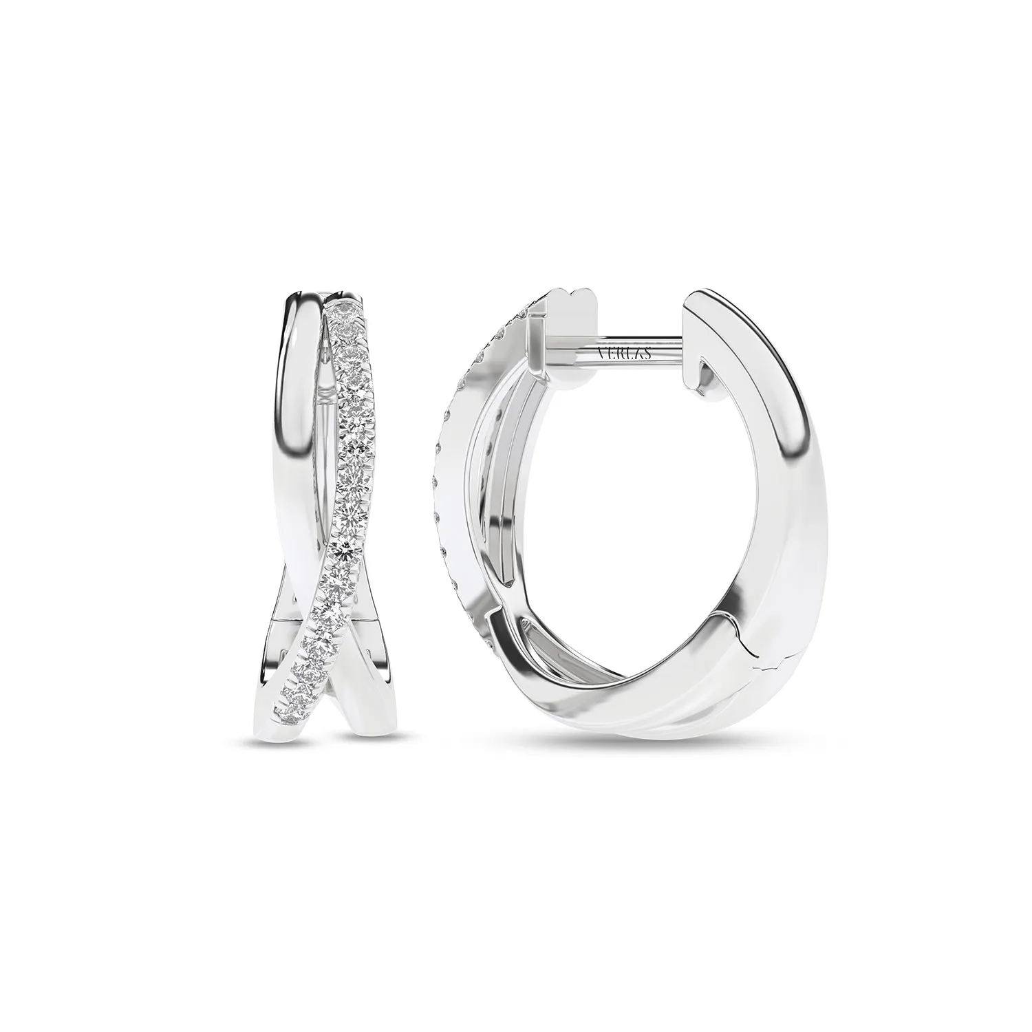 Radiant Twisted Huggie Hoops