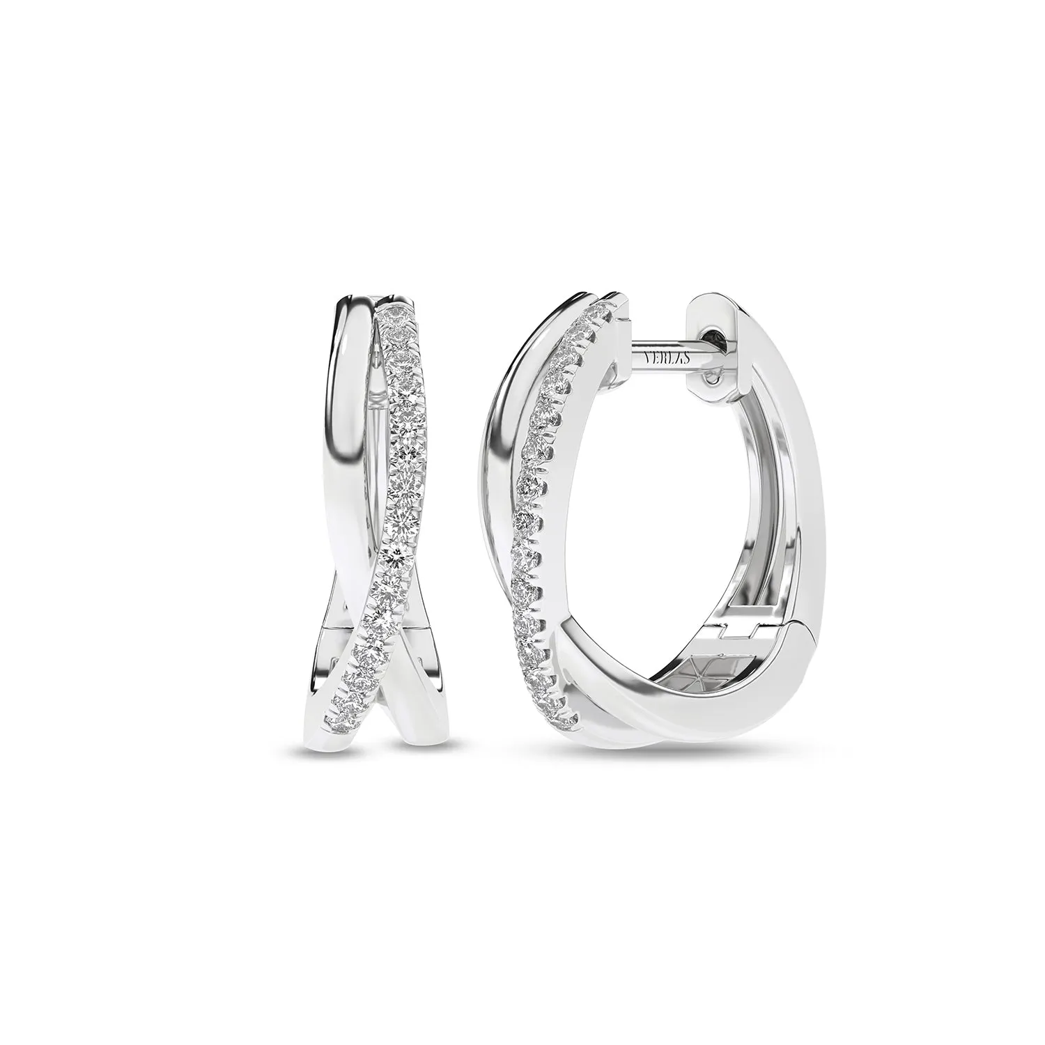 Radiant Twisted Huggie Hoops