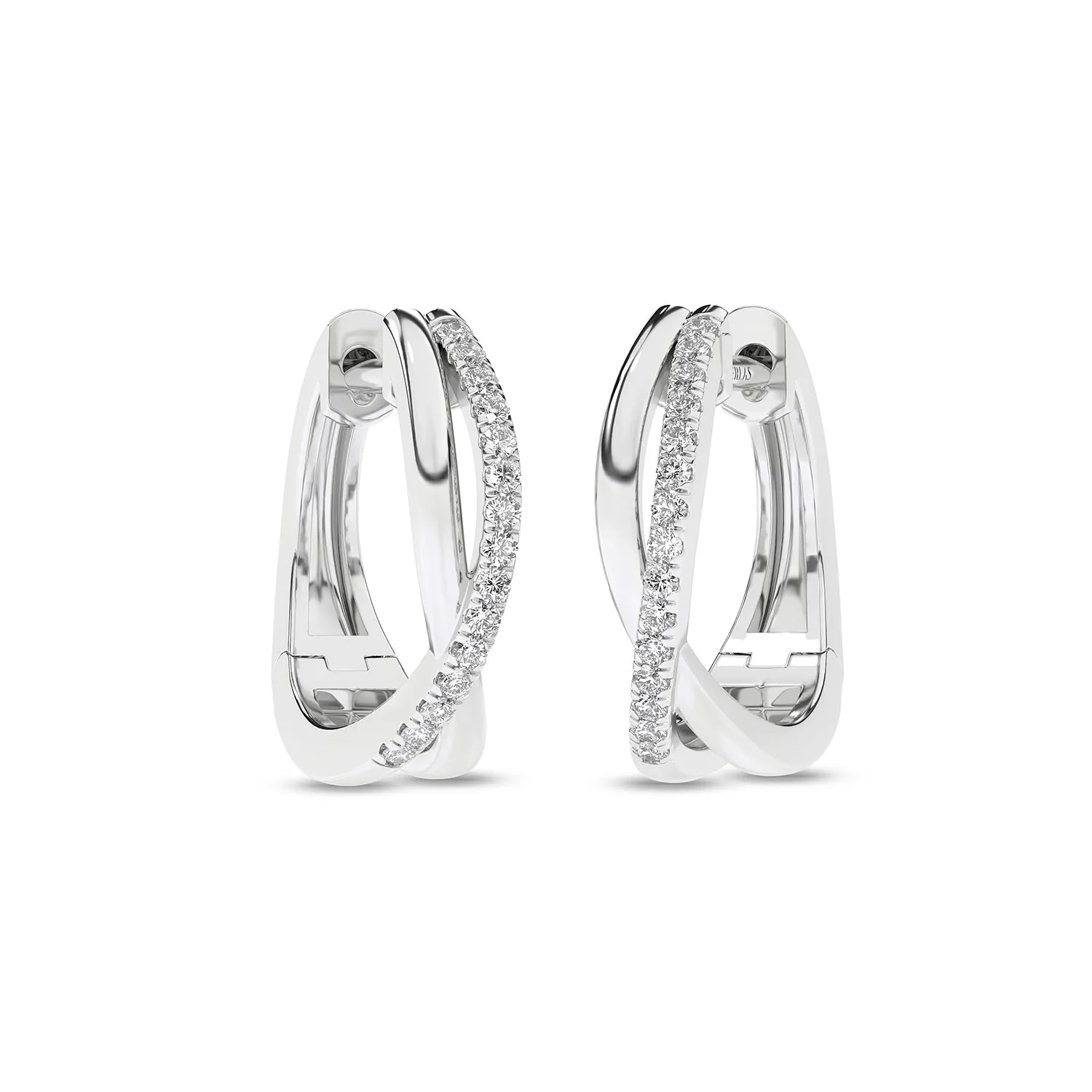 Radiant Twisted Huggie Hoops