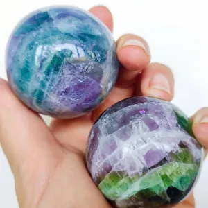 Rainbow Fluorite Crystal Sphere