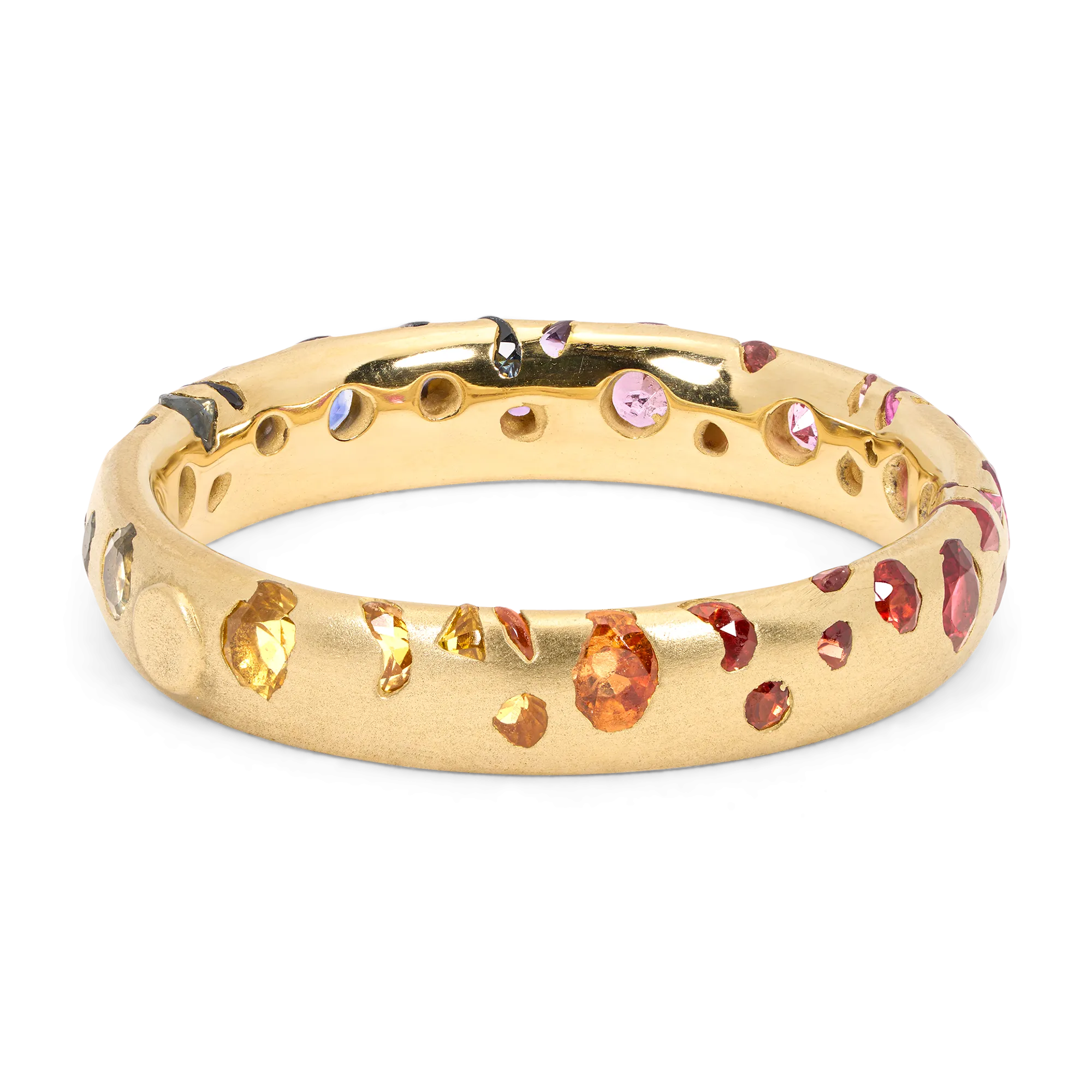 Rainbow Gradient Confetti Ring - Size 7 - 11854