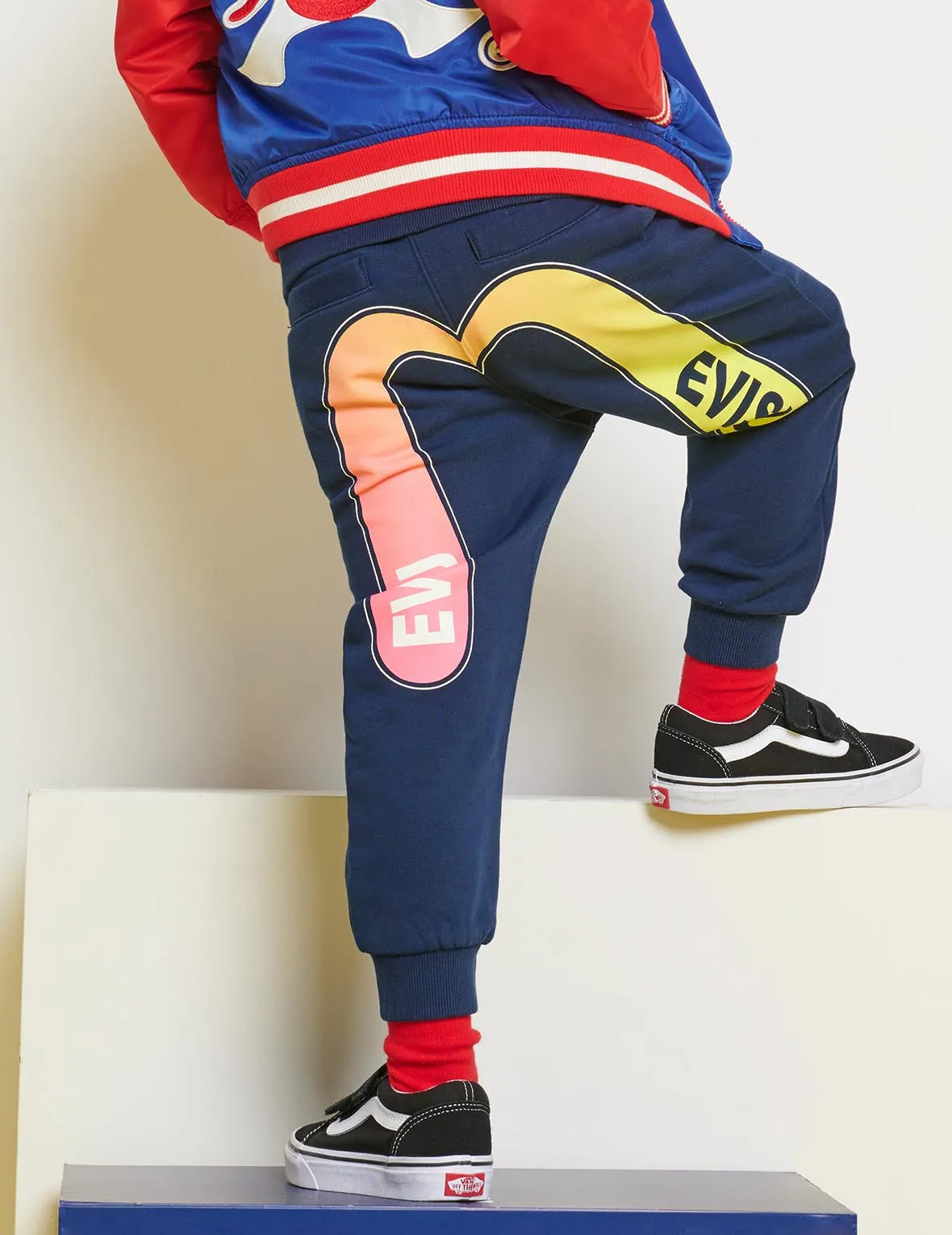 Rainbow Gradient Daicock Print Sweatpants