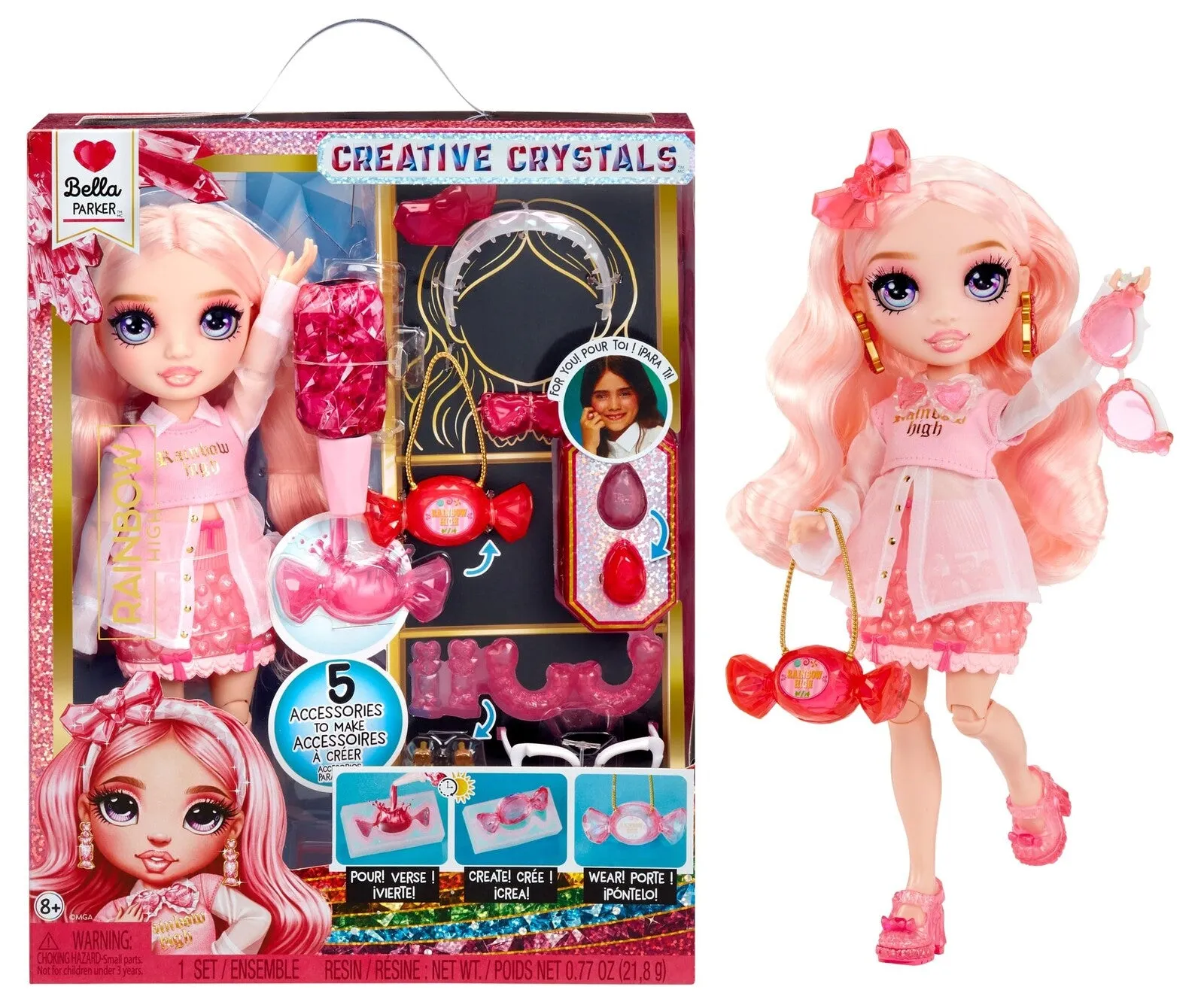 Rainbow High: Creative Crystals Bella - 11" Doll
