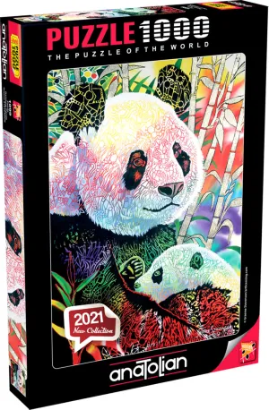 Rainbow Panda 1000pc Puzzle