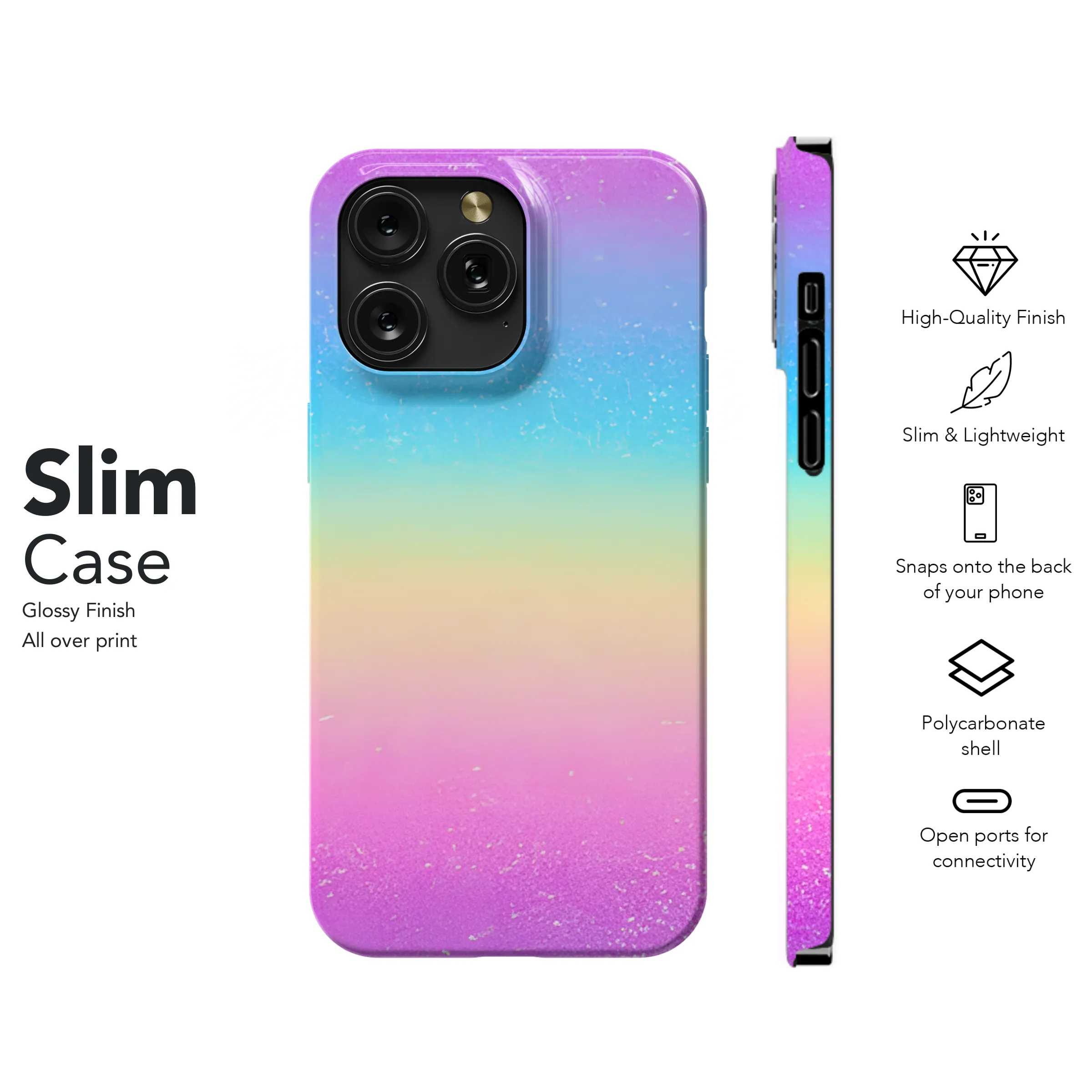 Rainbow Phone Case iPhone Samsung Cover Pixel 3861